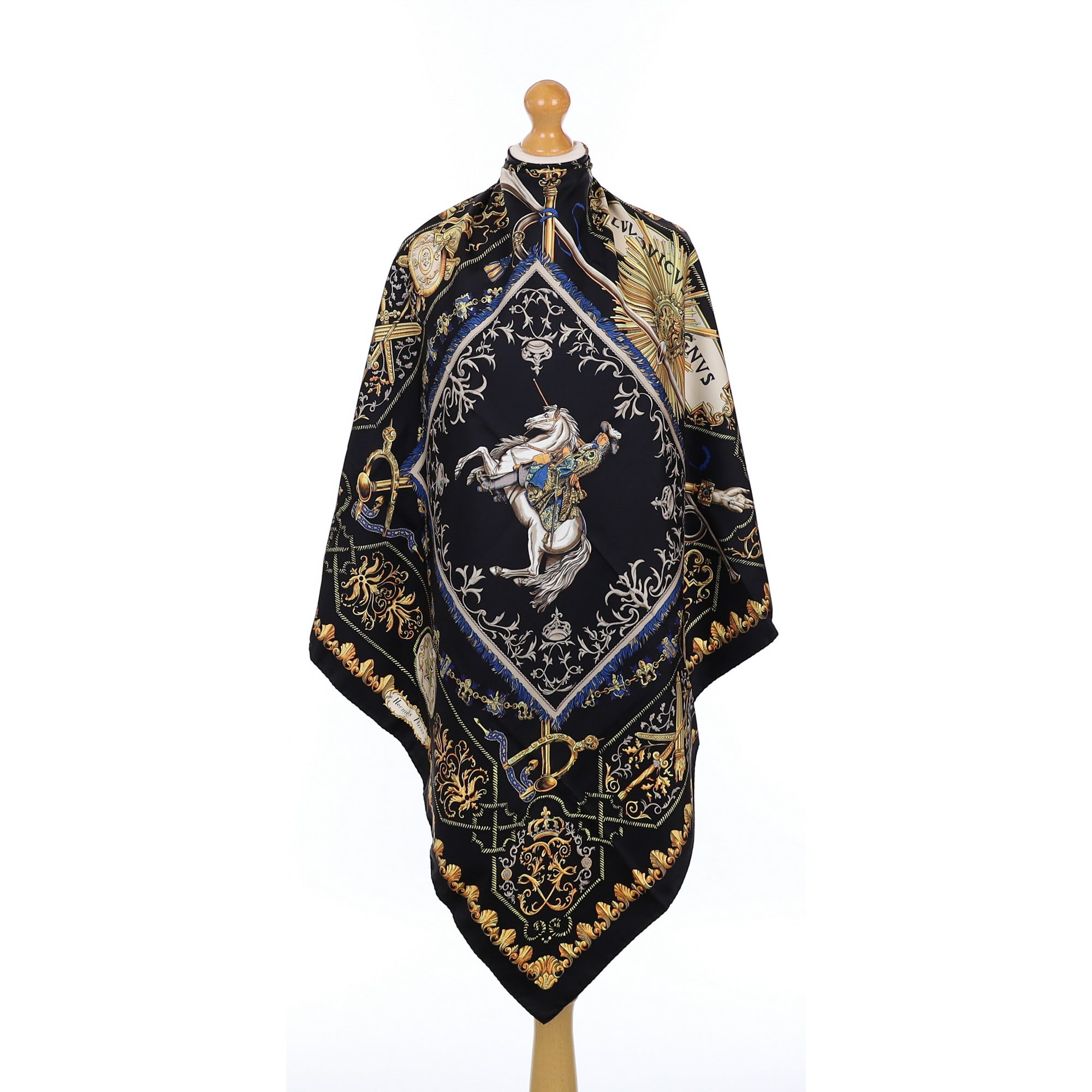 Hermès Lvdovicvs Magnvs Vintage Silk Scarf