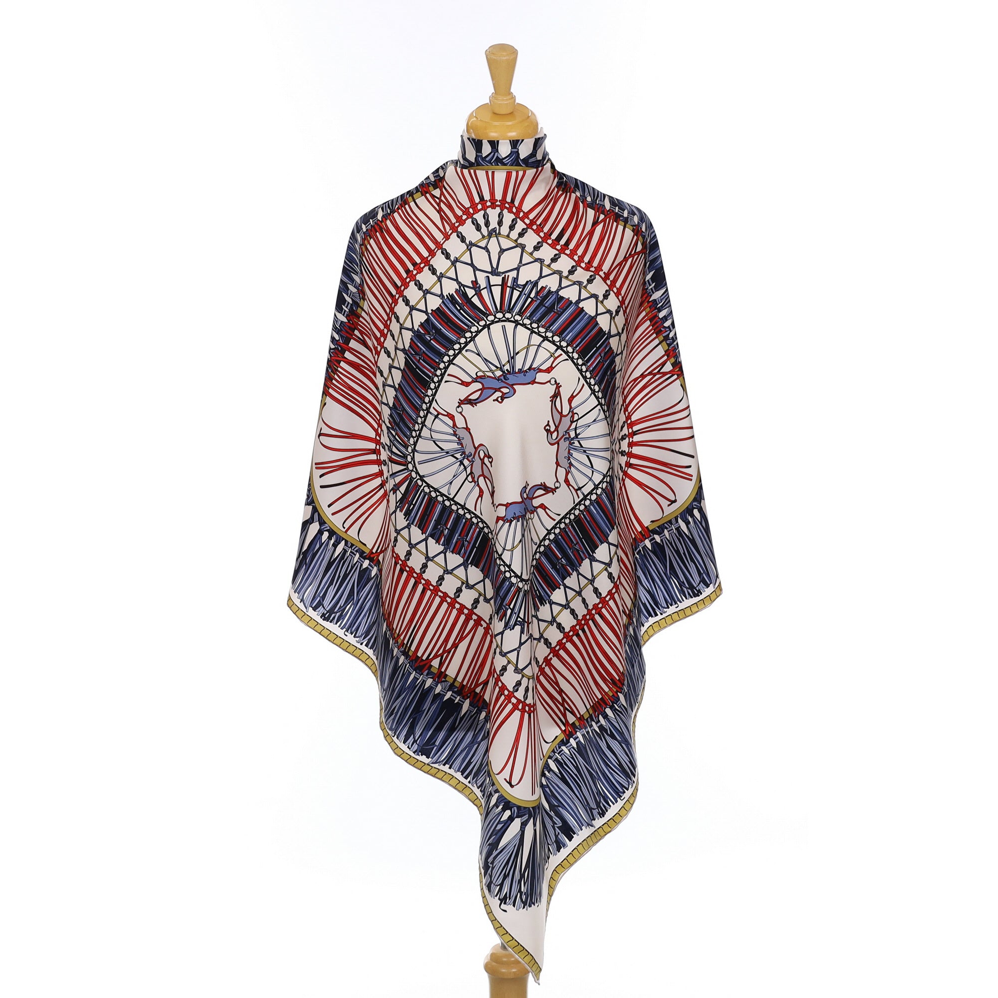 Large Modern Silk Twill Scarf