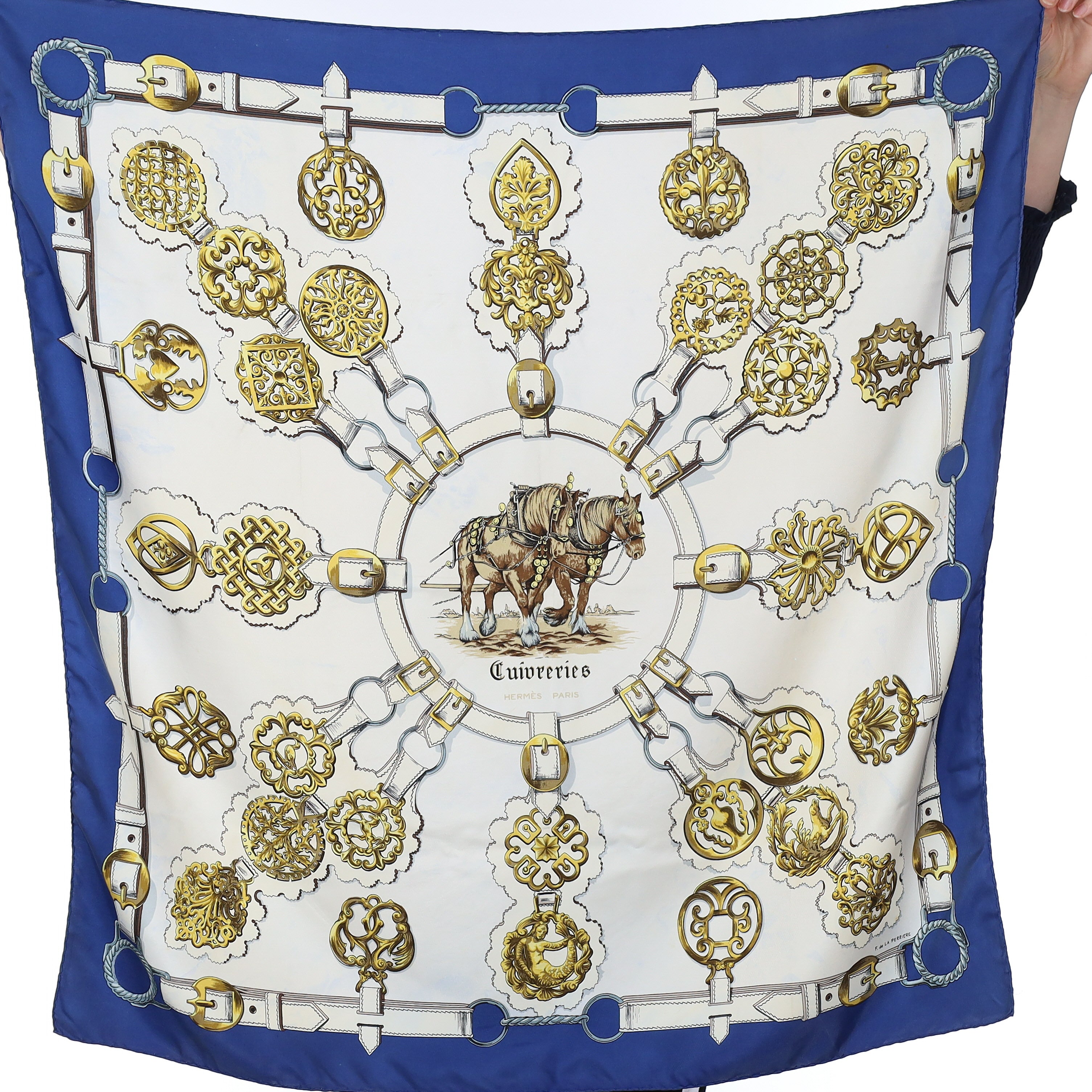 Hermès Cuiveeries Silk Scarf