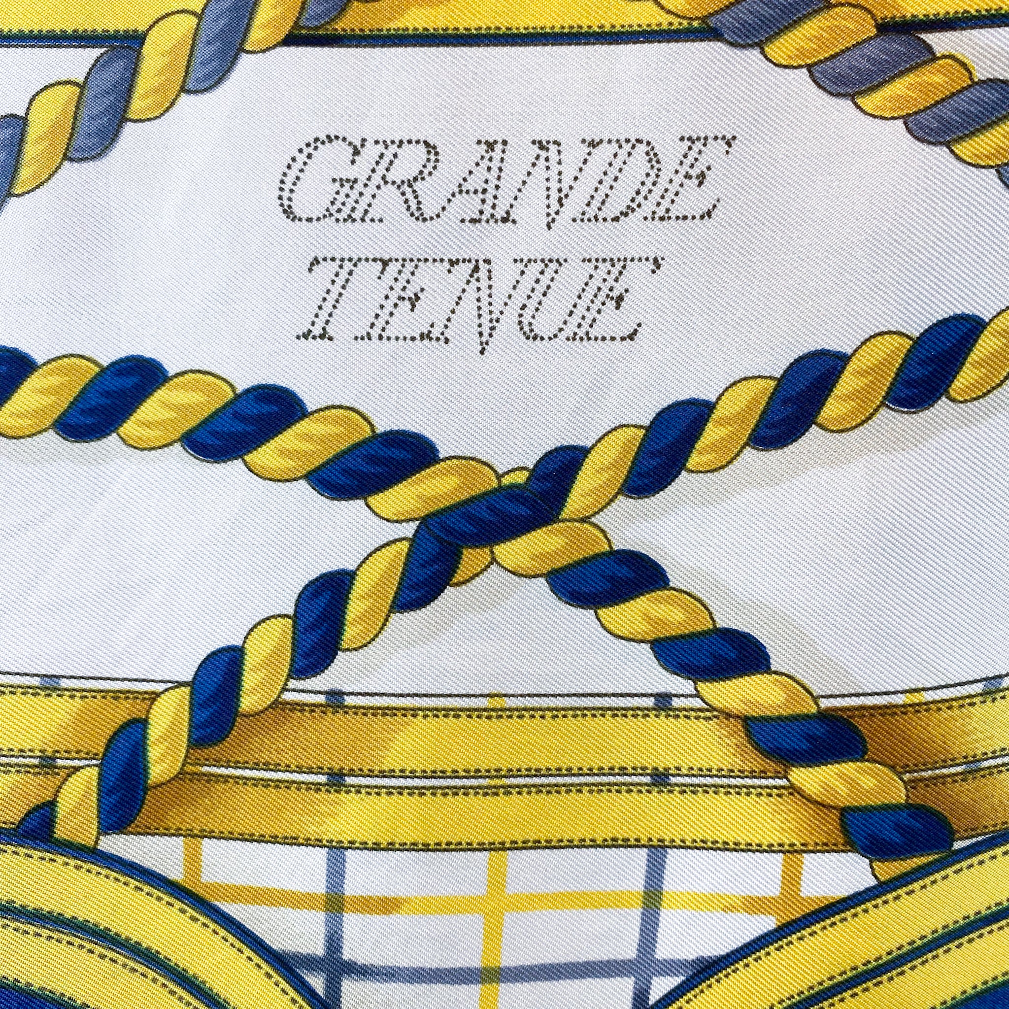 Boxed Hermes Grande Tenue Vintage Silk Scarf