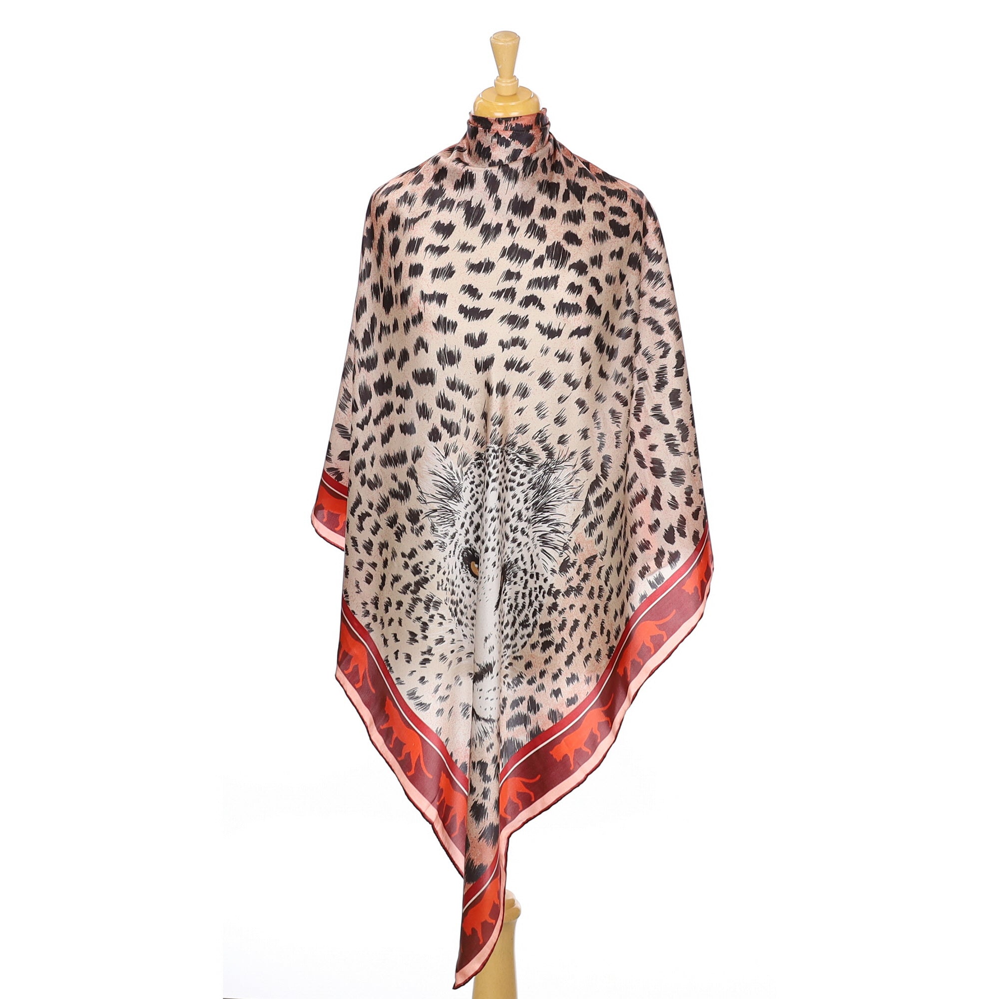 Brand New Karen Millen Leopard Theme Silk Scarf