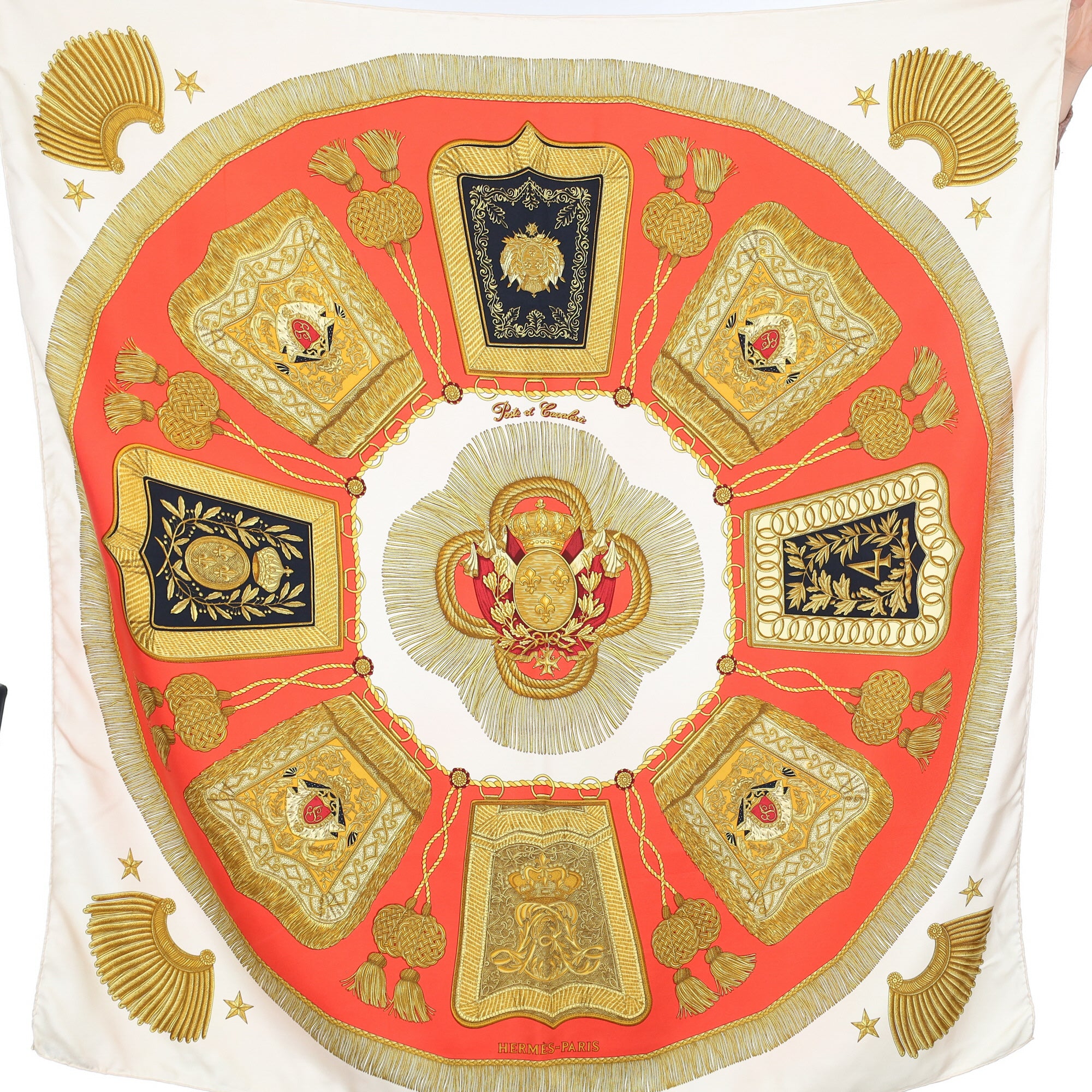 Hermès Poste Et Cavalerie Silk Scarf