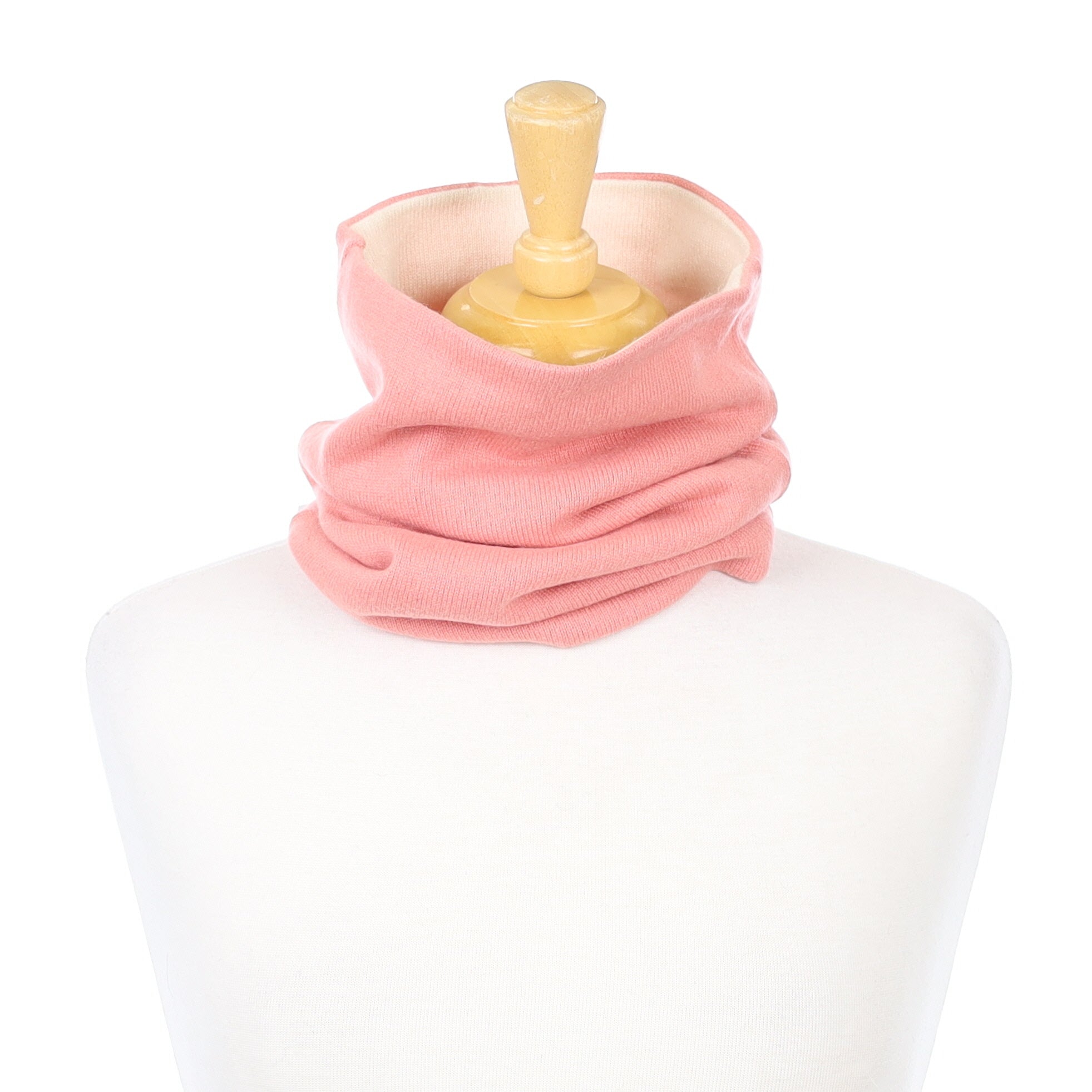 Peach and Cream Luxury Double Layered Snood