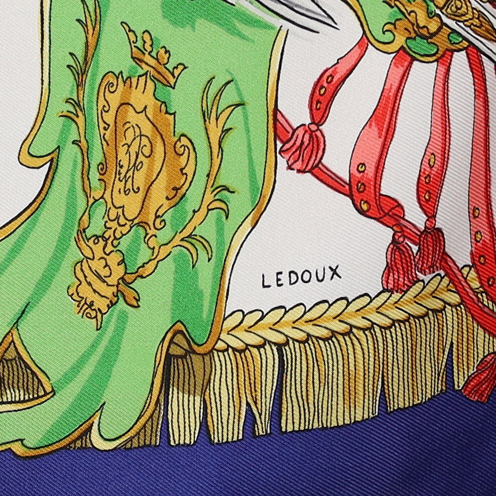 Hermès Caparaçons de la France et de L’inde Vintage Silk Scarf