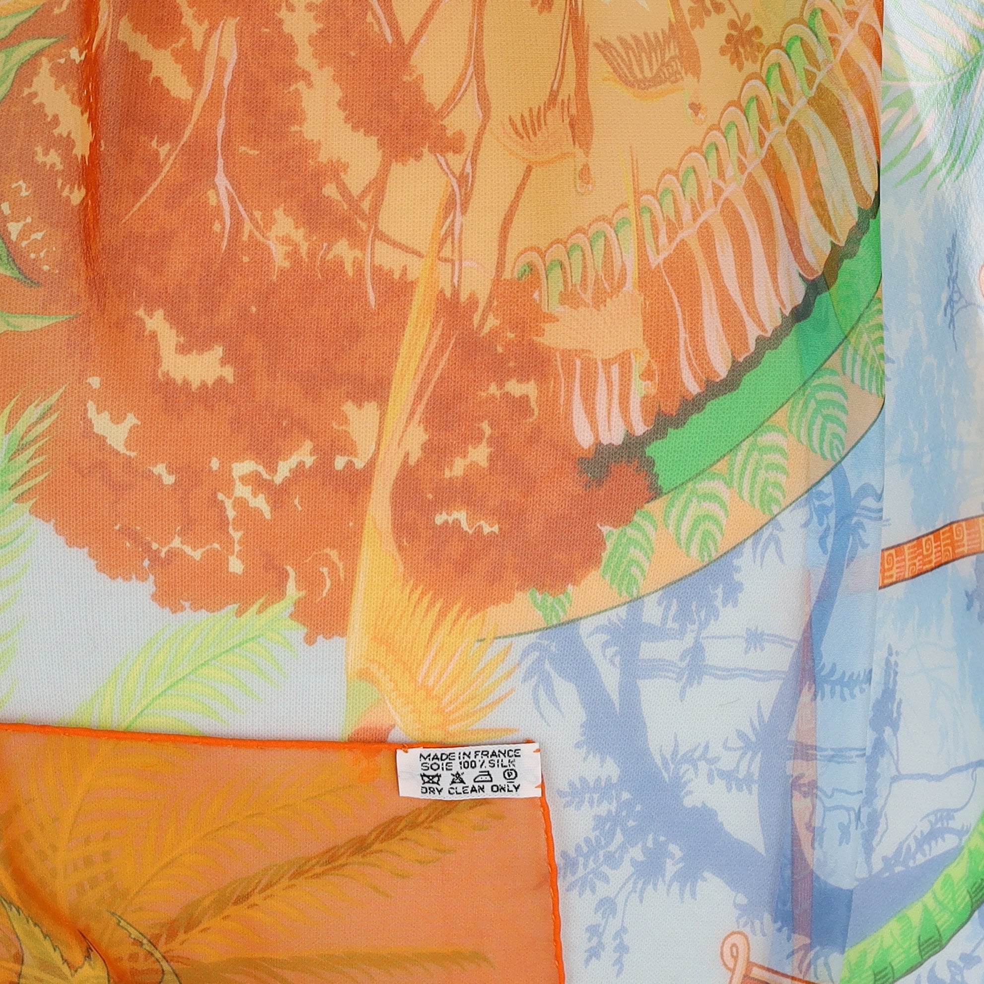 Brand New Hermès Aloha Mousseline Silk Scarf Quite Rare