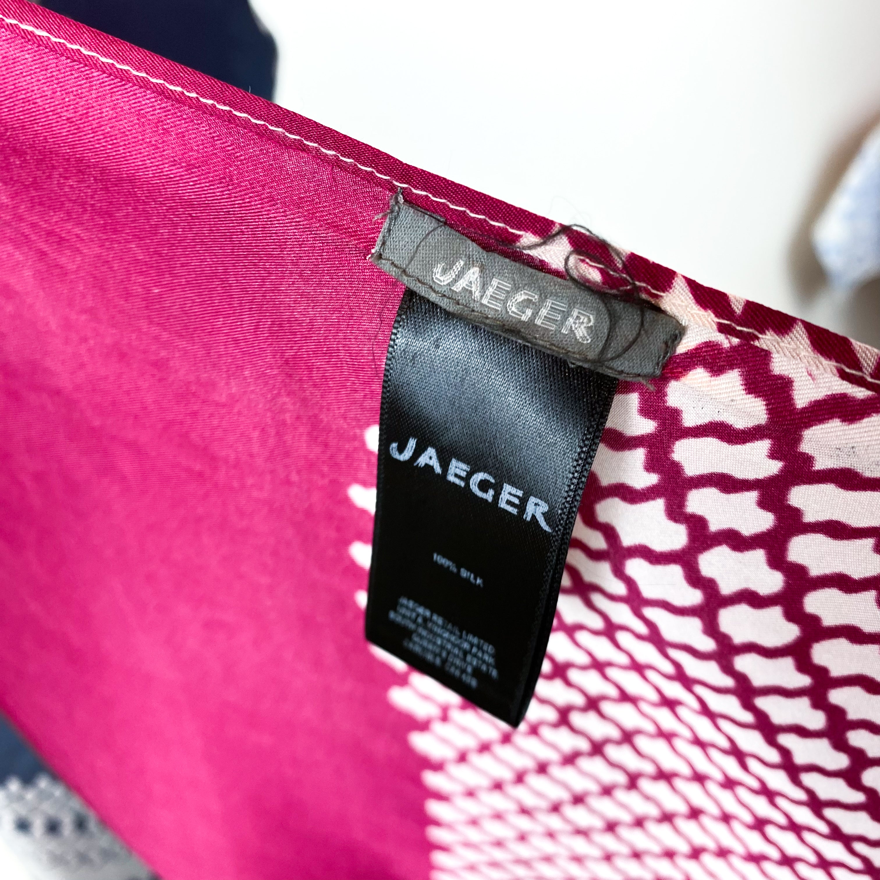 Jaeger Large Wrap Style Silk Scarf