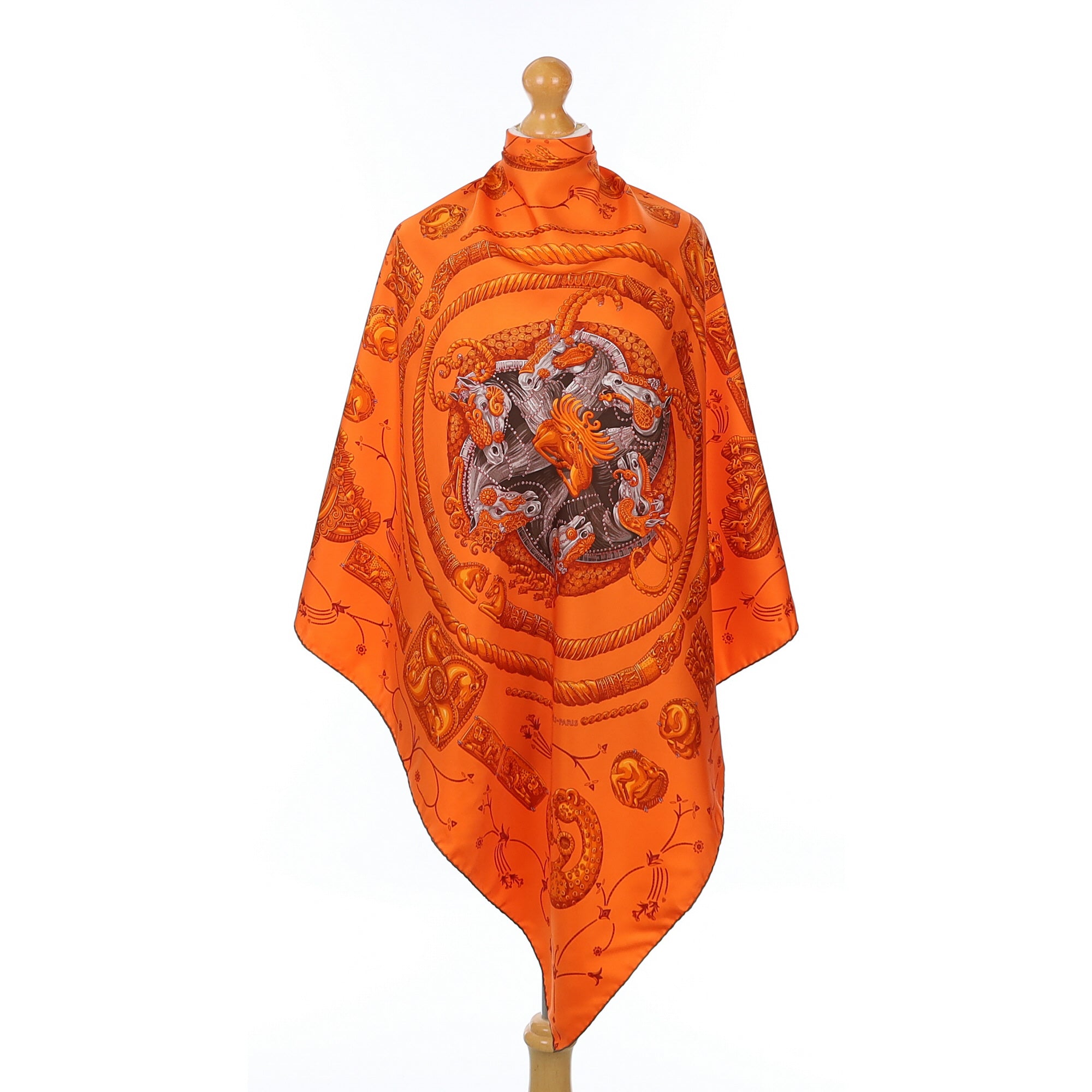 Pristine Hermès Ors Nomades Silk Scarf Quite Rare