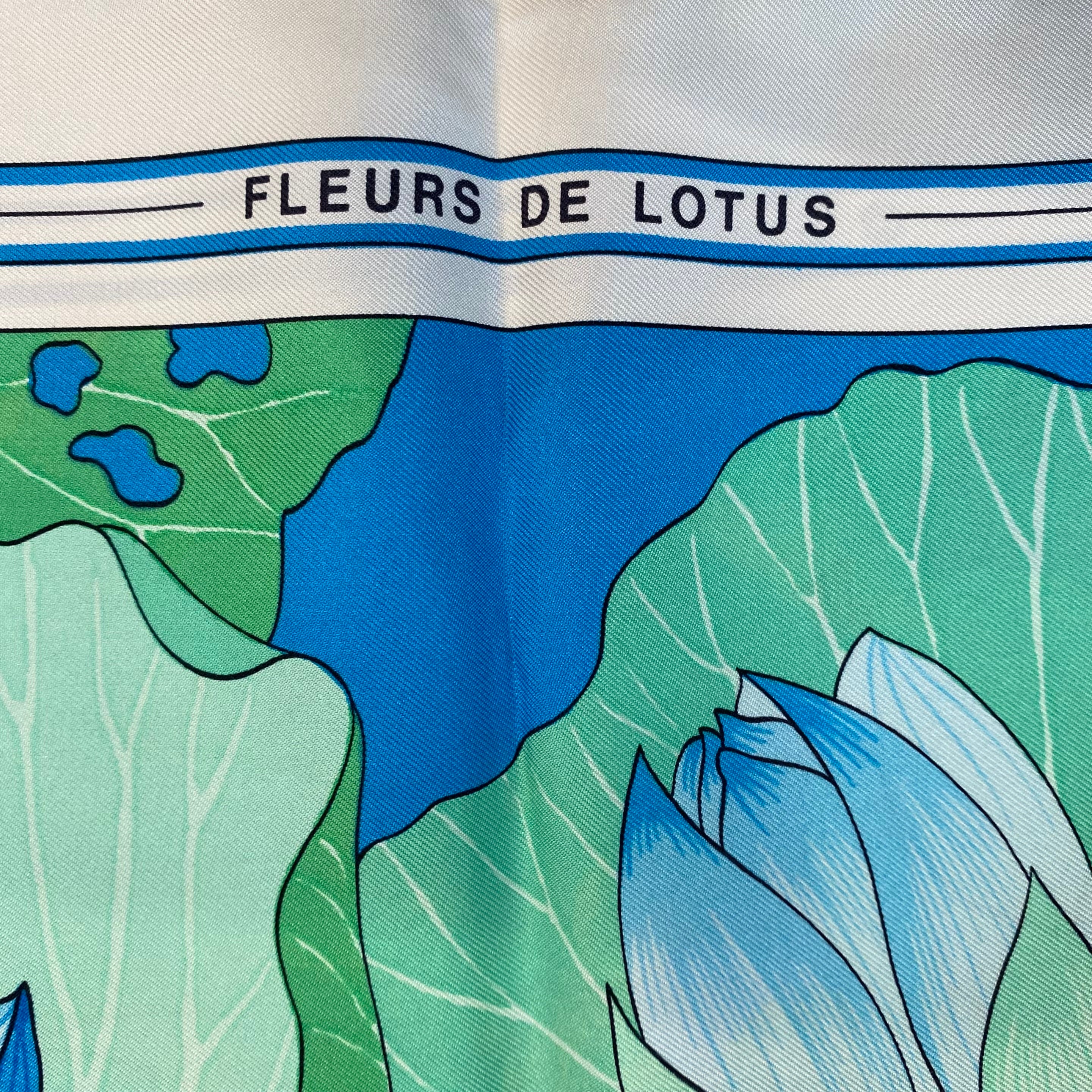 Hermès Fleur De Lotus Silk Scarf