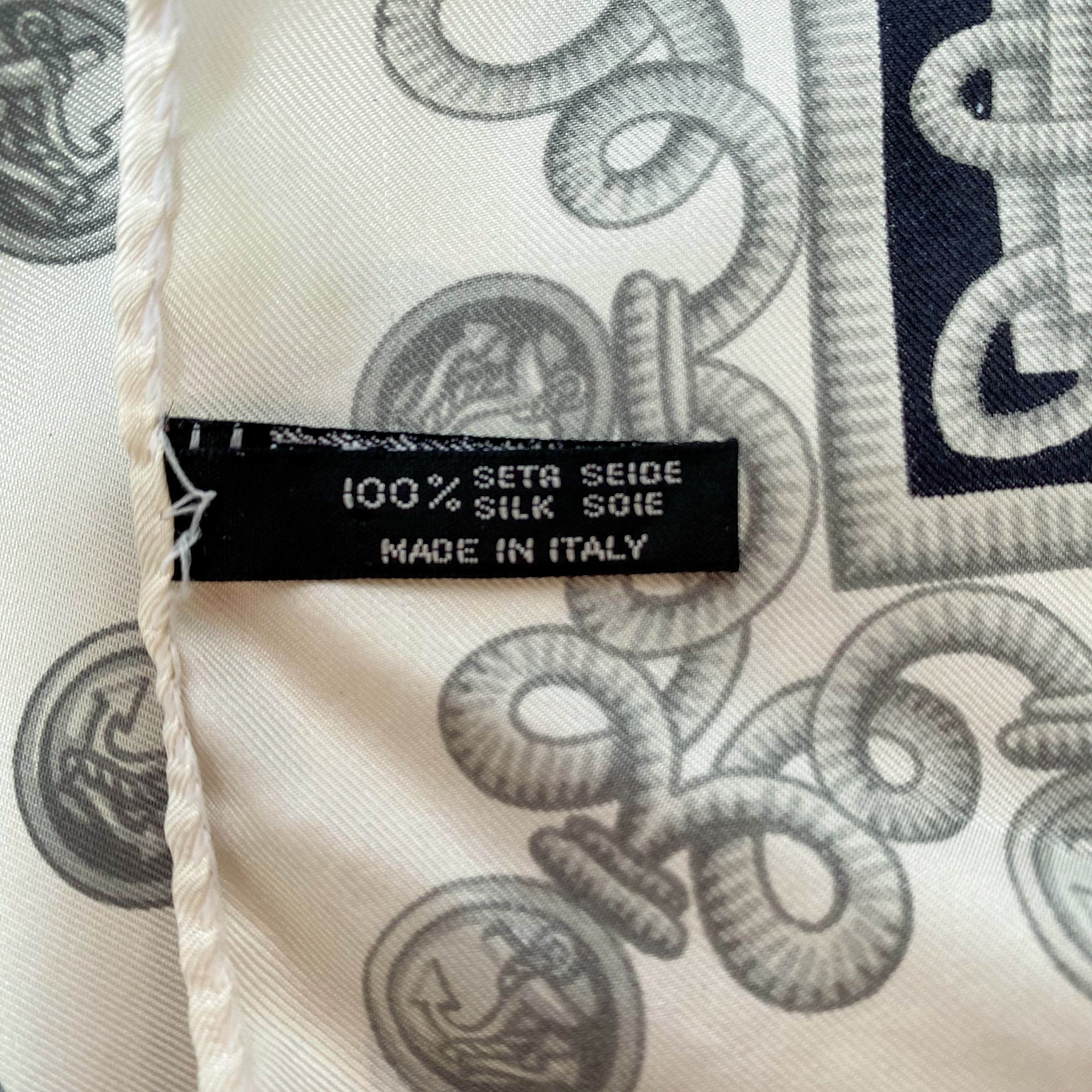 Monochrome Italian Silk Scarf
