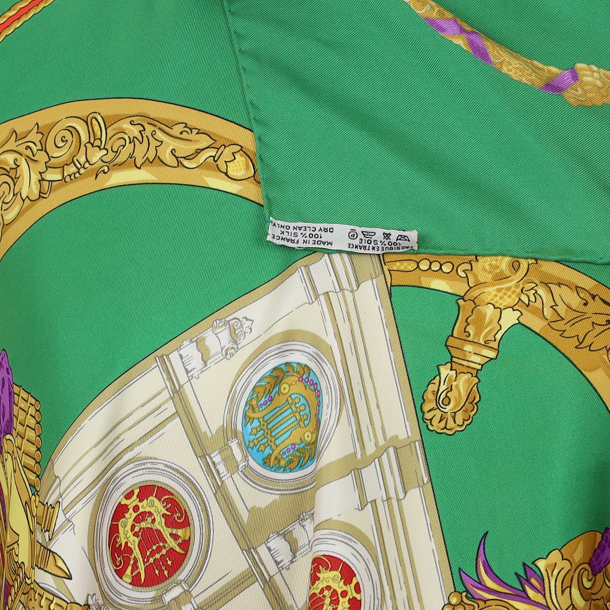 Hermès Hommage a Charles Garnier Silk Scarf