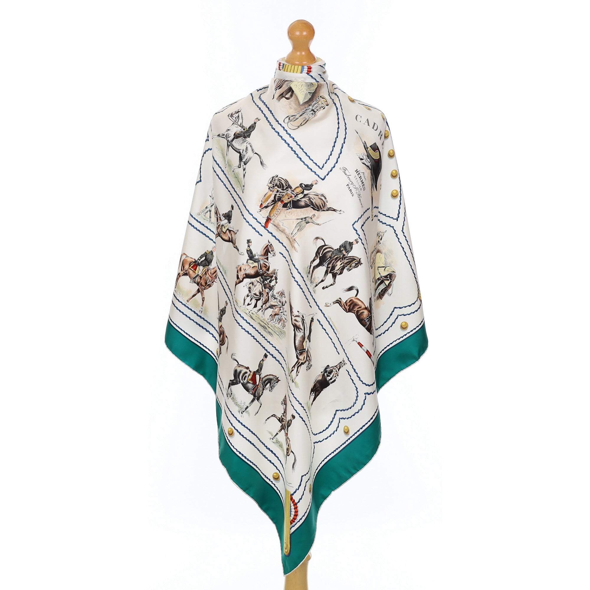 Hermès Cadre Noir Silk Scarf
