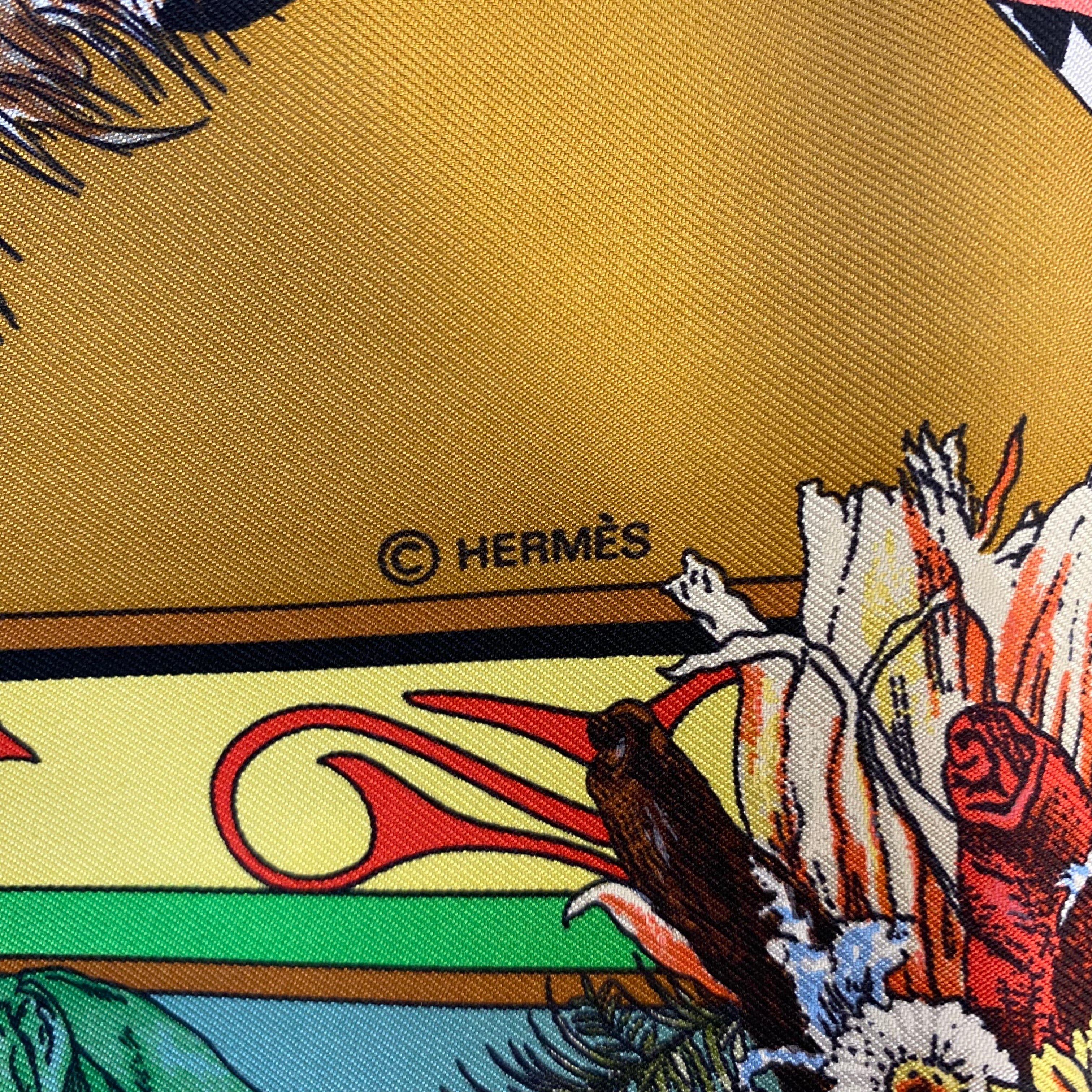 Hermès Kachinas Silk Scarf Rare