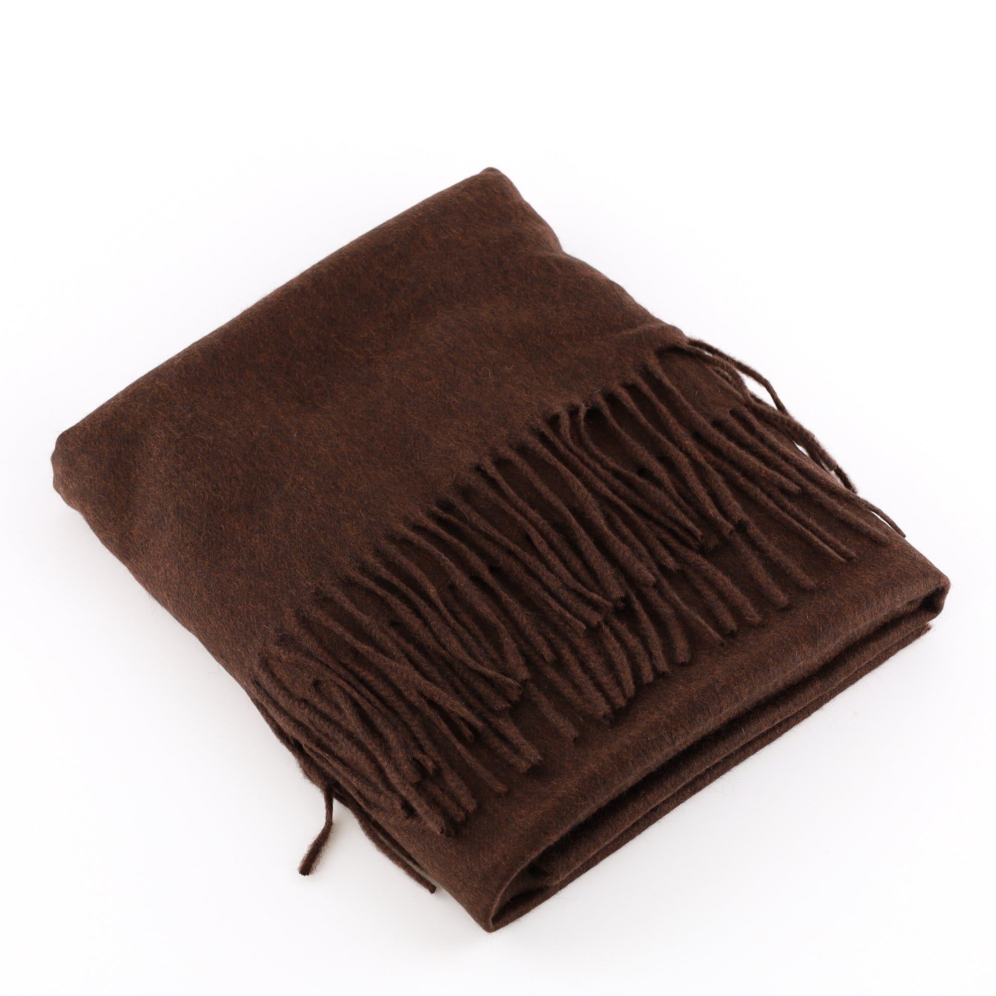 Brand New Scottish Umber Brown Luxury Cashmere Stole