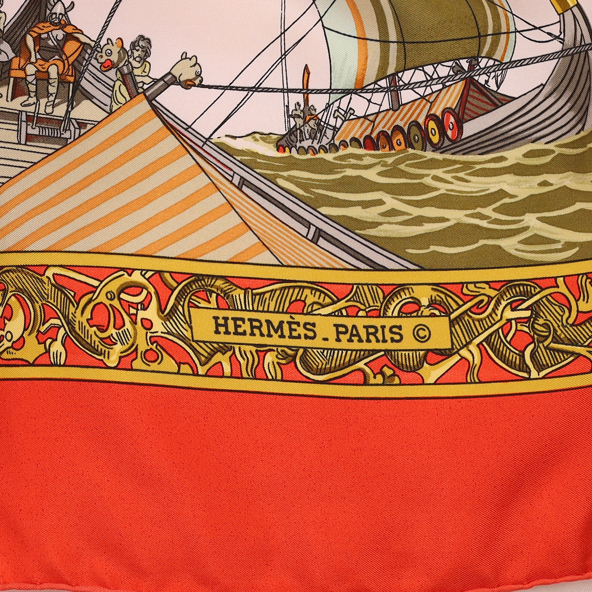 Hermès Les Normands Silk Scarf