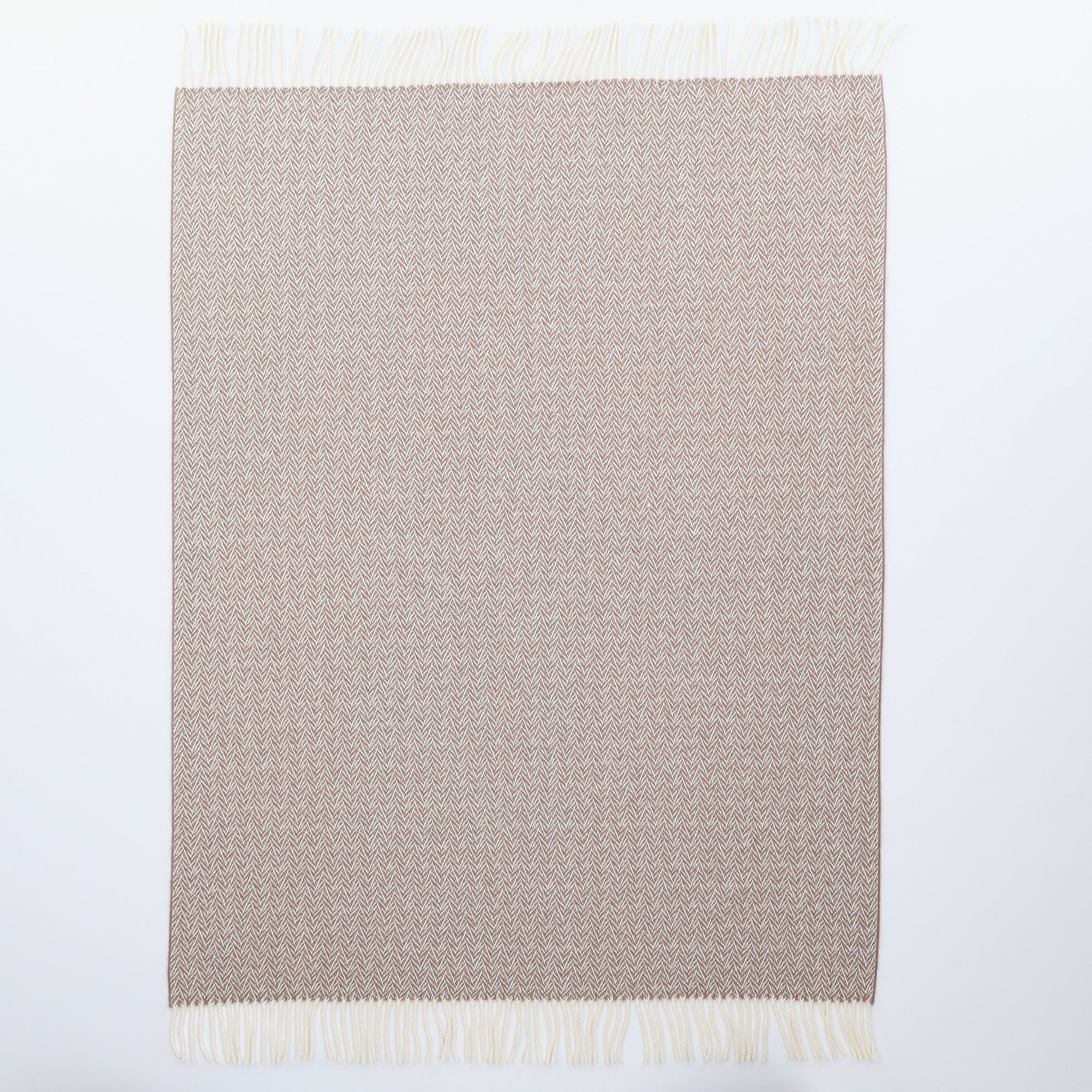 Brand New English Mink Patterned Luxury Woven Cashmere Cot Blanket