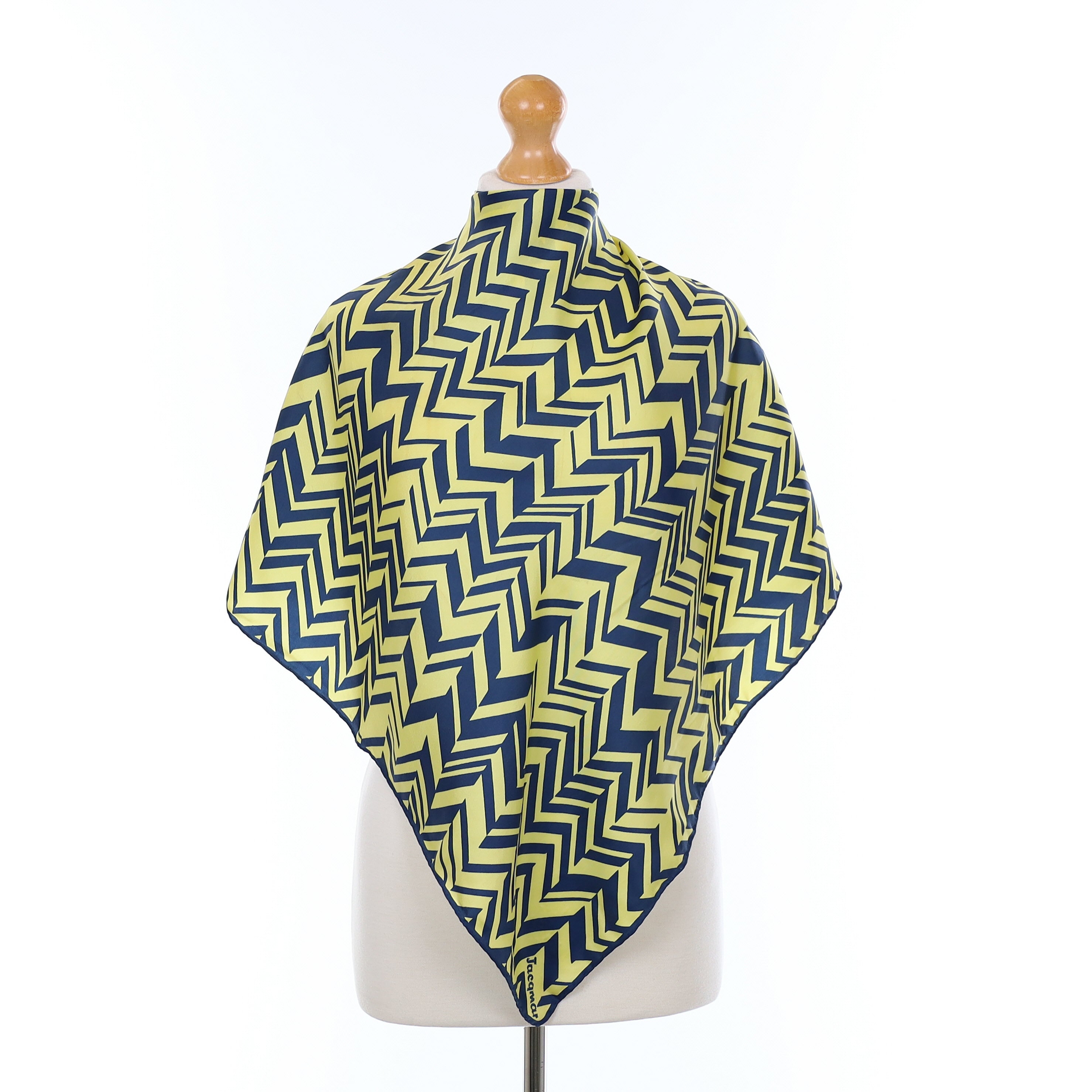 1970’s Jacqmar Herringbone Vintage Silk Scarf