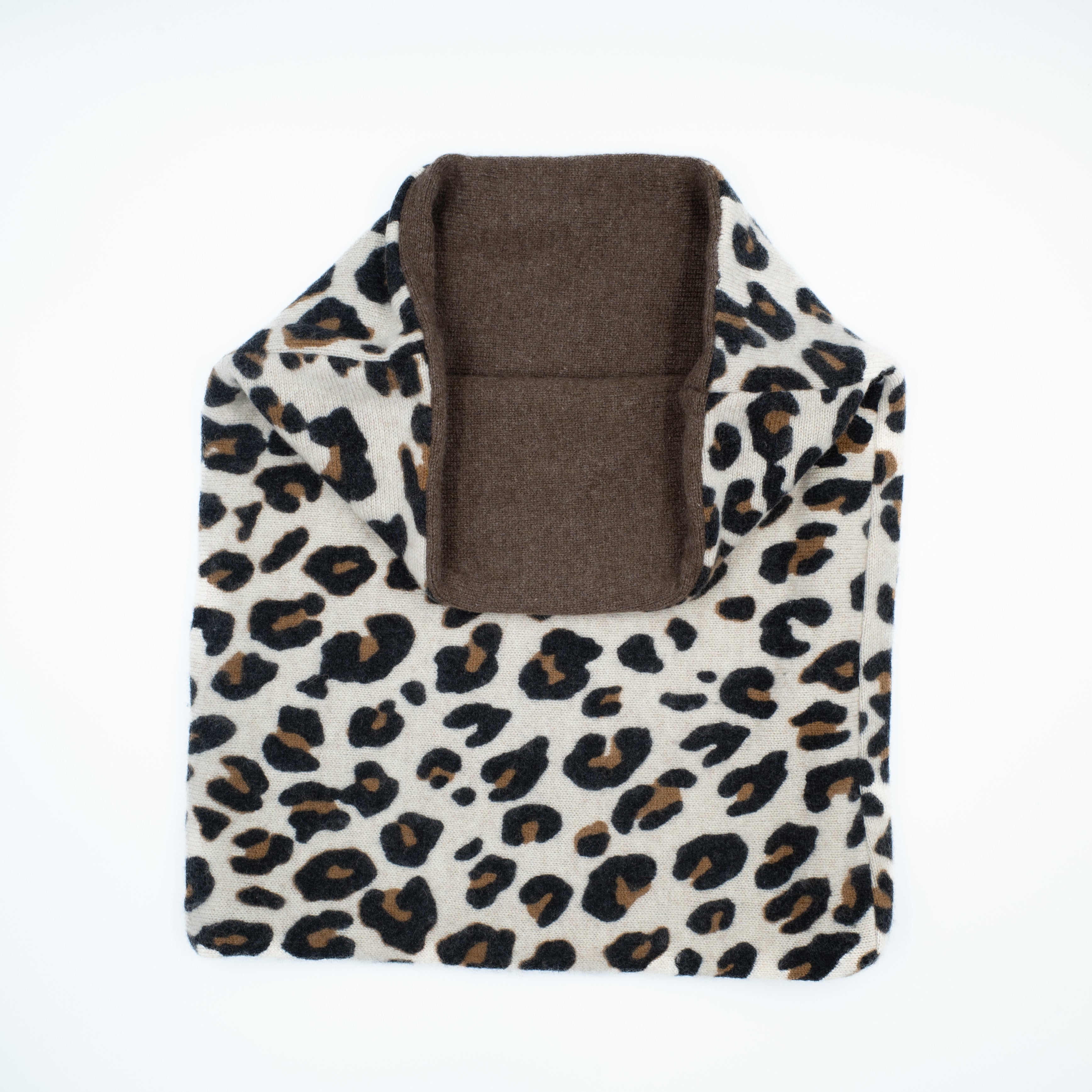 Leopard Print Patterned Luxury Double Layered Snood
