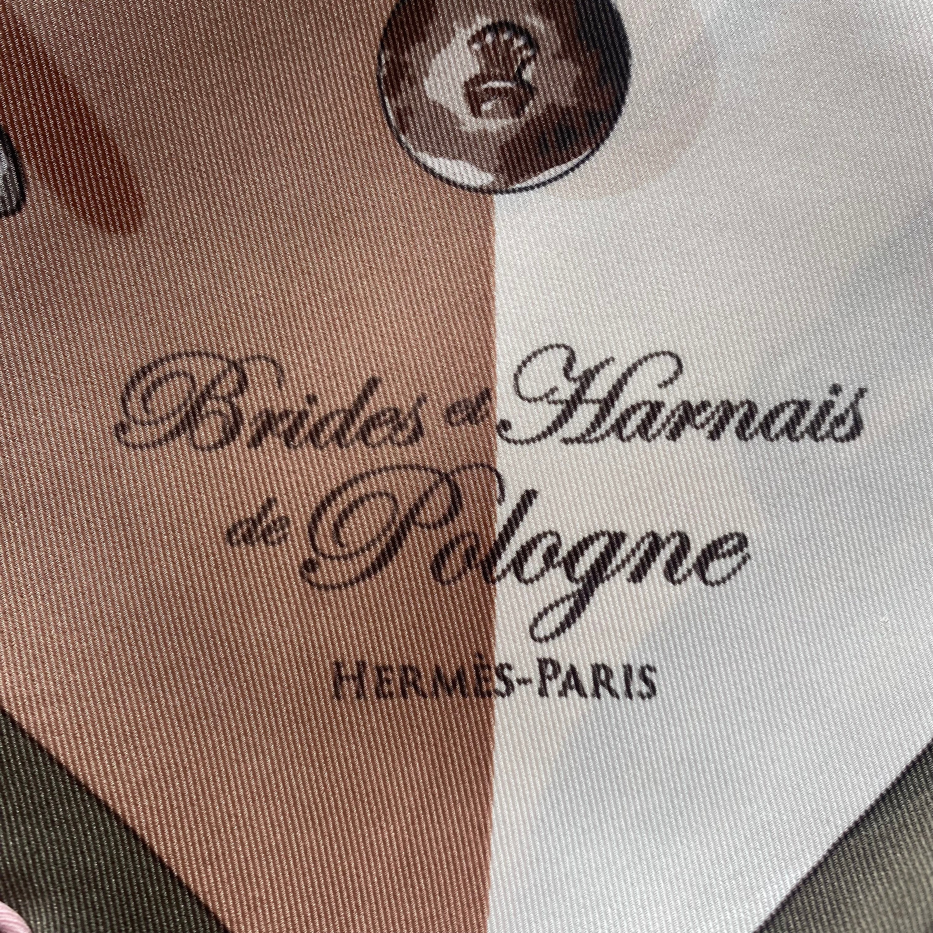 Boxed Hermès Brides et Harnais de Pologne 70 Silk Scarf