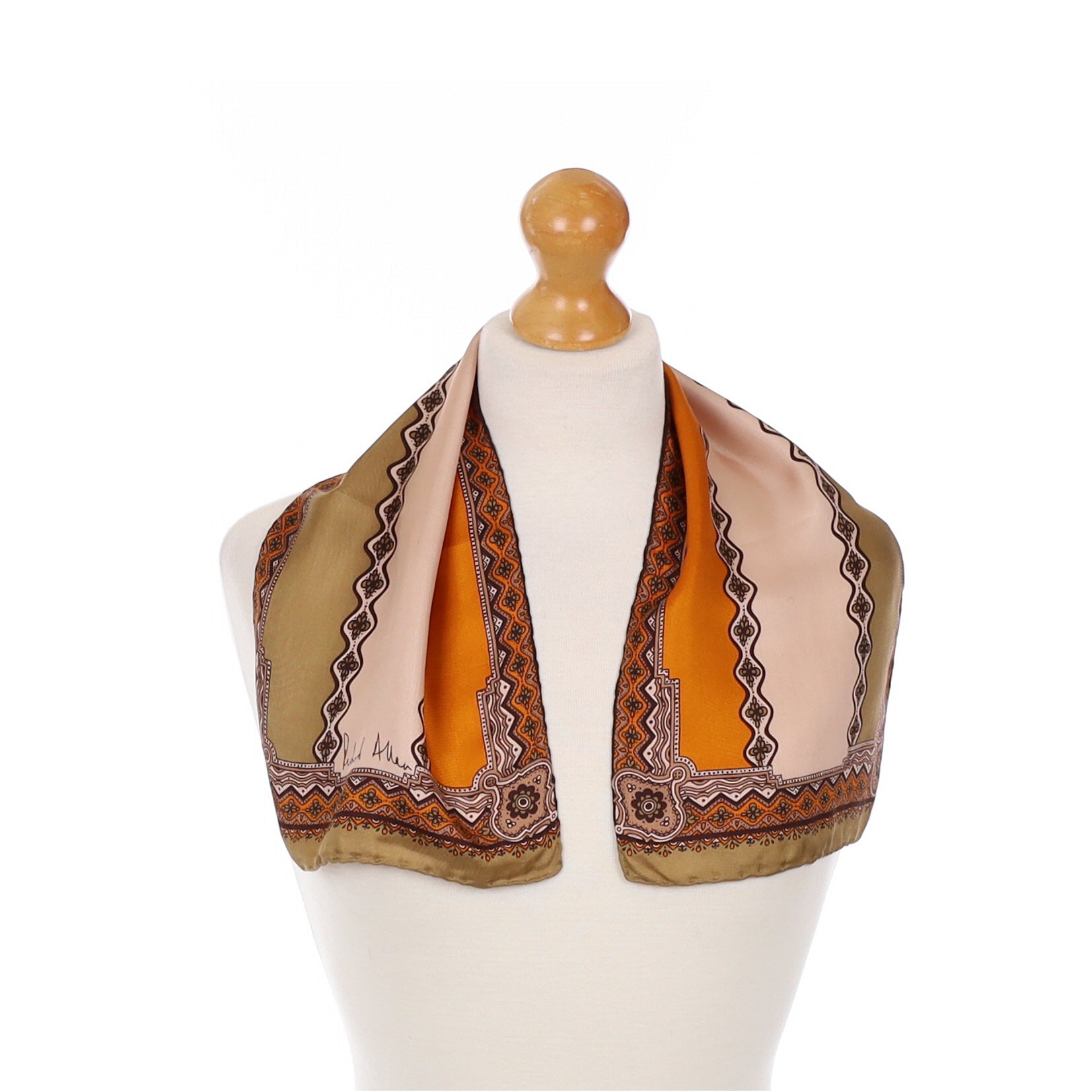 70’s Richard Allan Vintage Silk Scarf