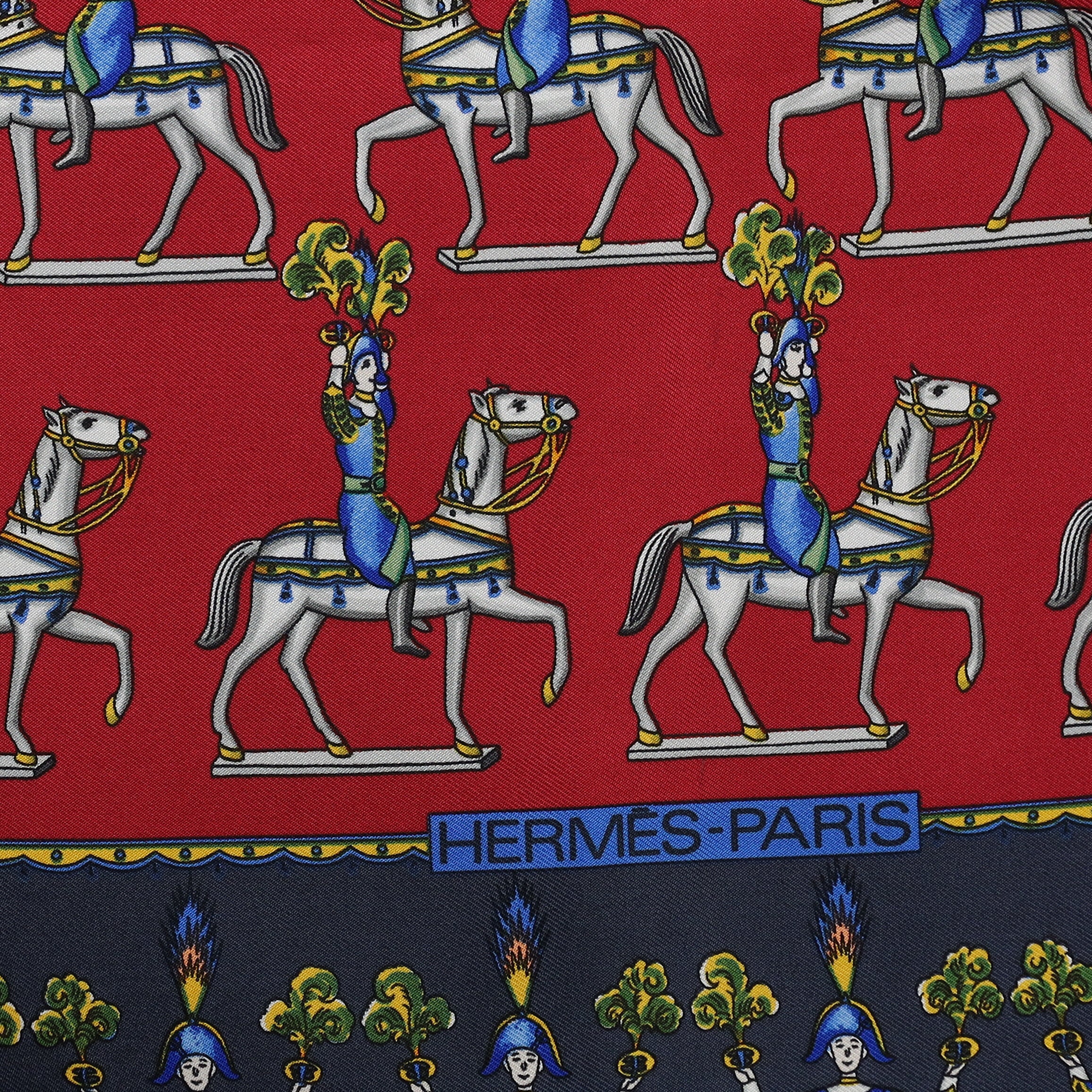 Hermès Les Artificiers Silk Scarf