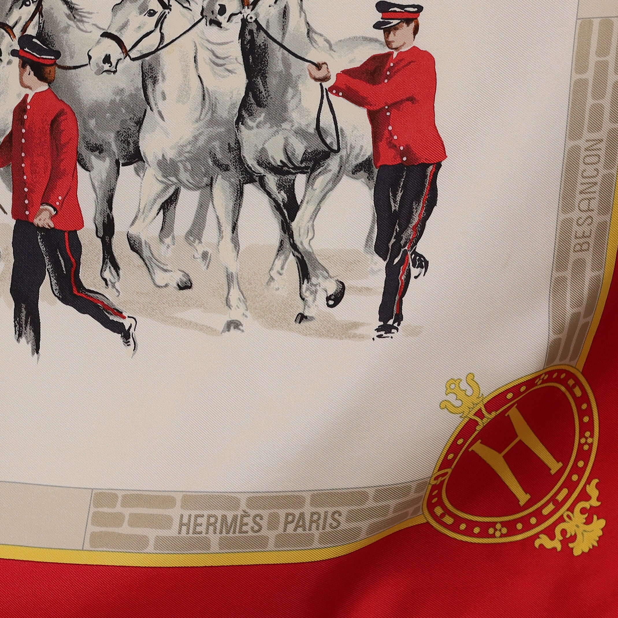Hermès Les Haras Nationaux Silk Scarf