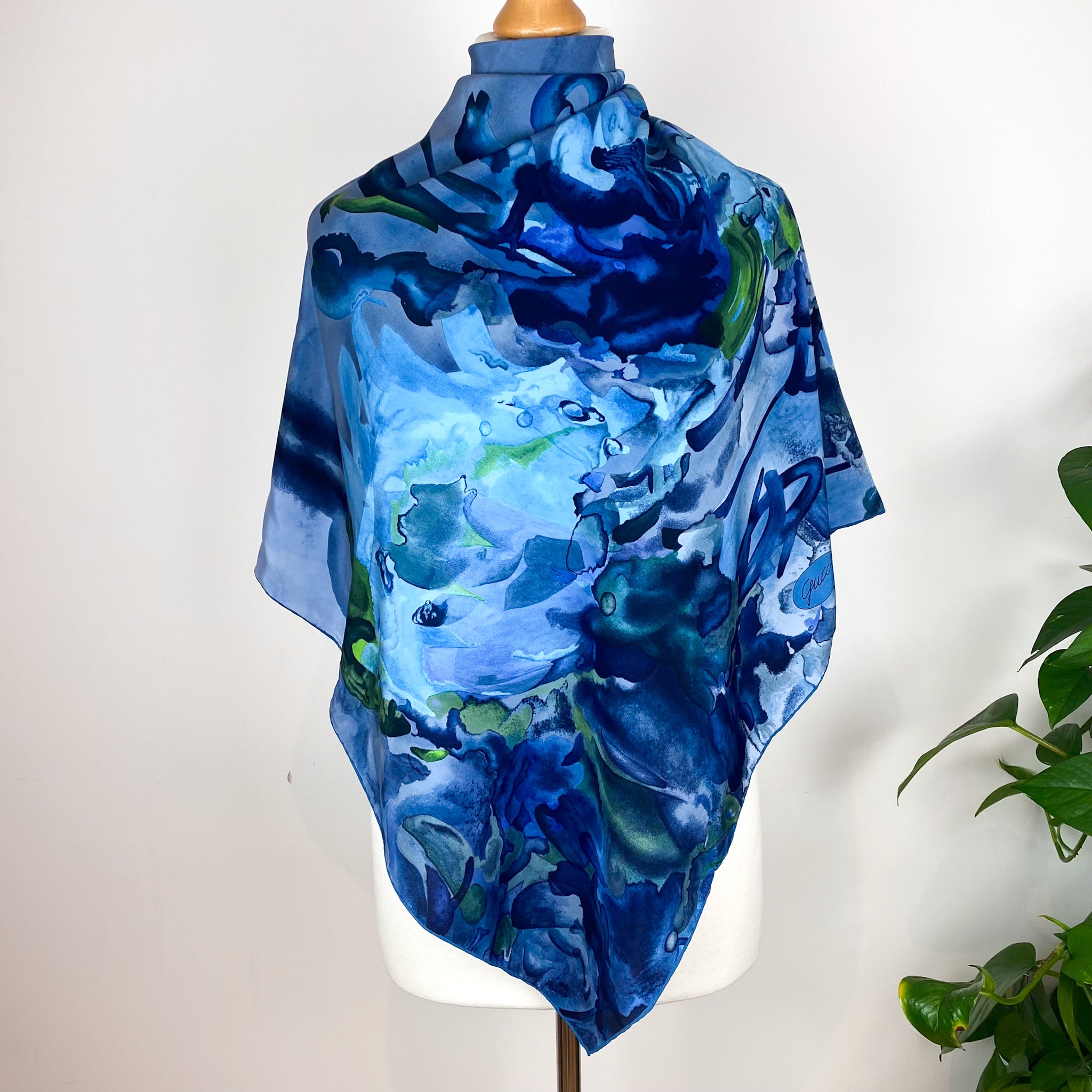 Gucci Abstract Designer Silk Scarf