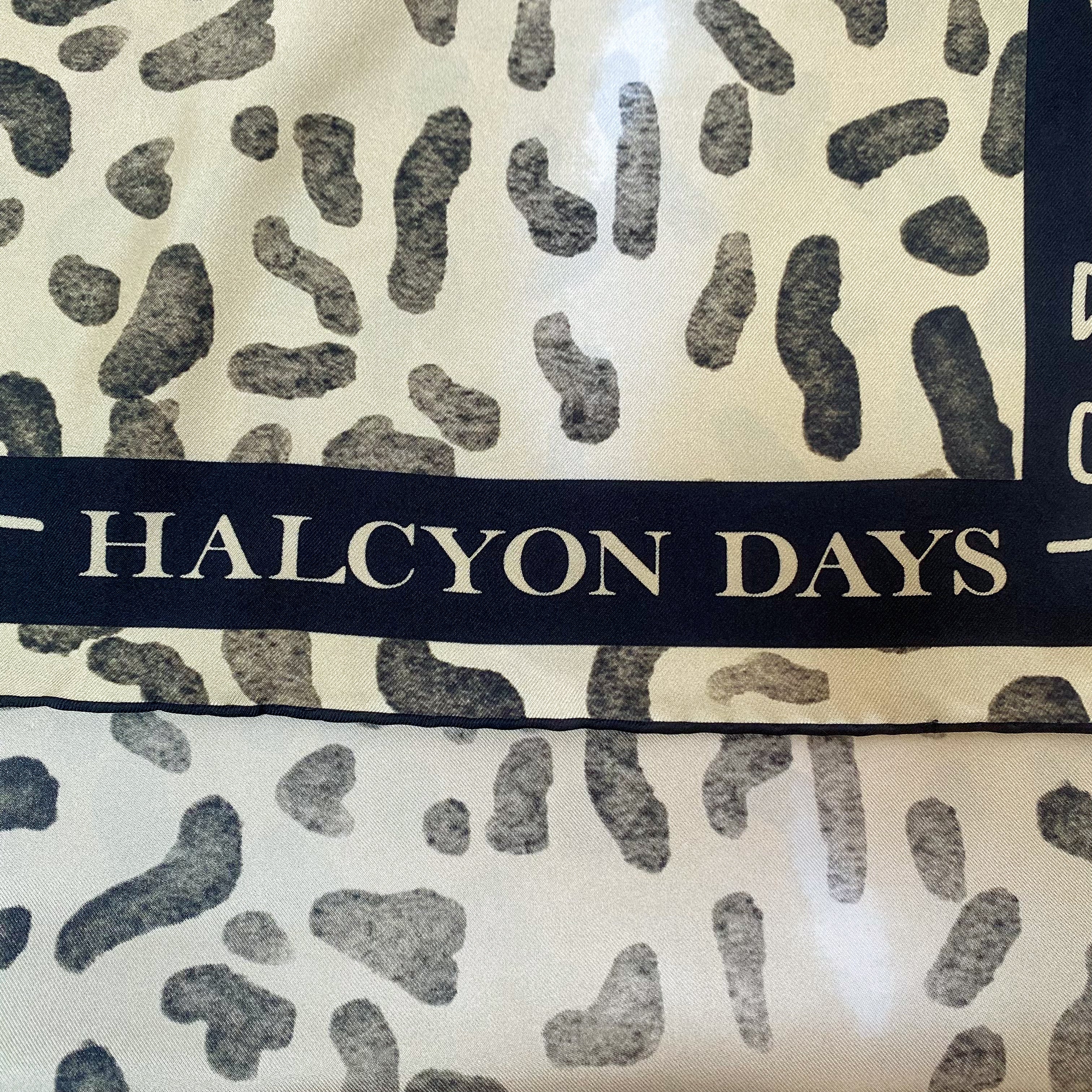 Brand New Boxed Halcyon Days Animal Print Silk Scarf