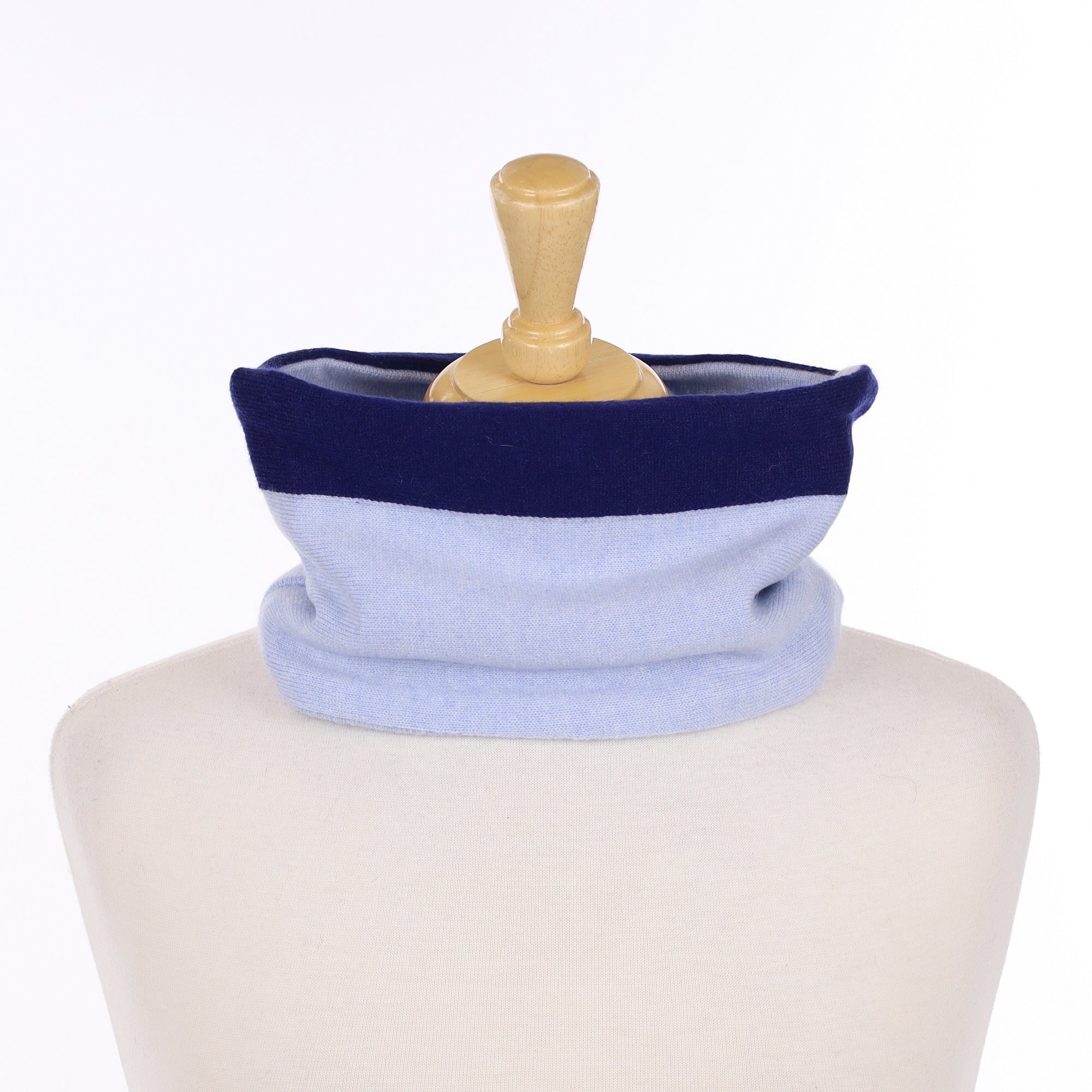 Blue and French Navy Neck Warmer
