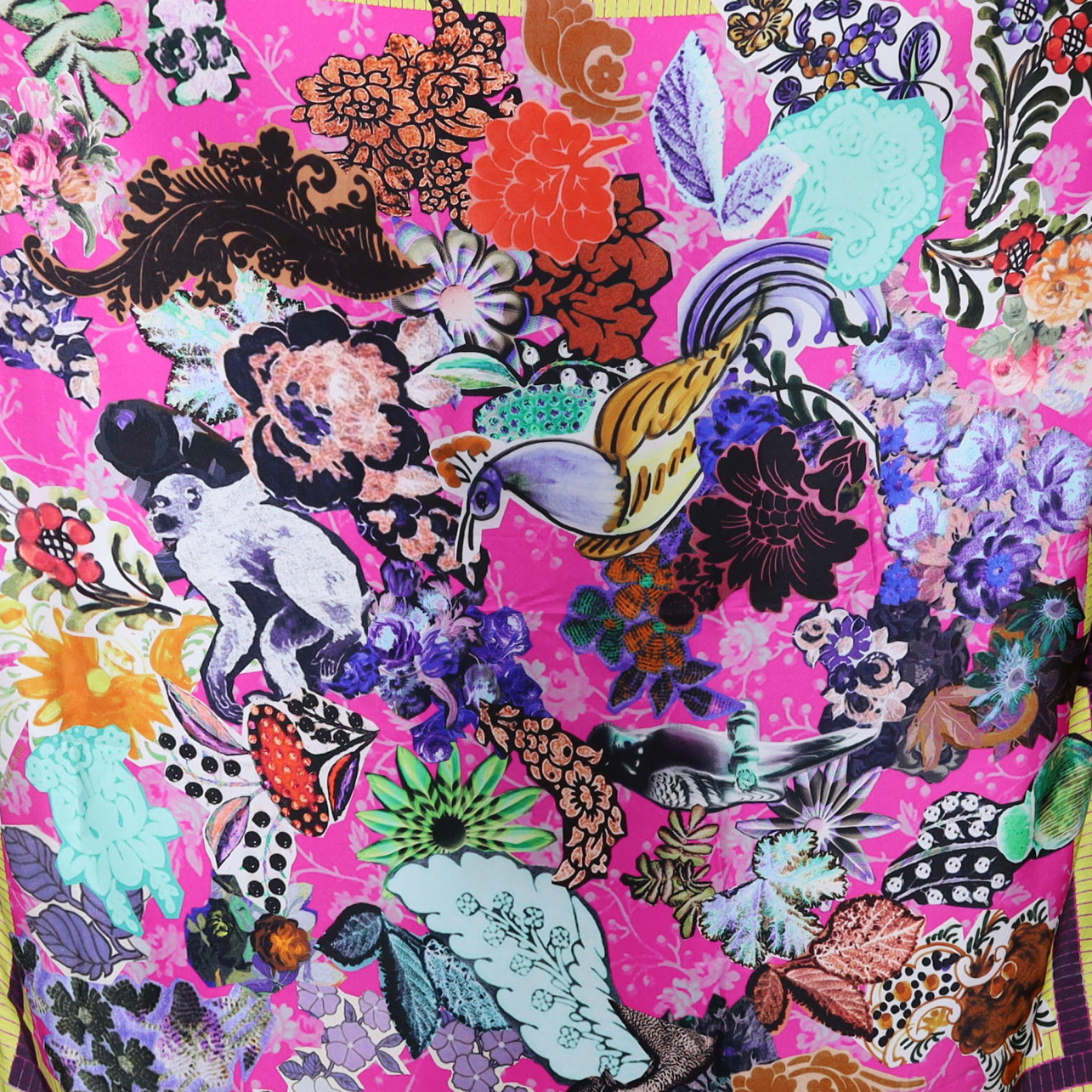 Large Brand New Jane Carr Multi Coloured Silk Scarf