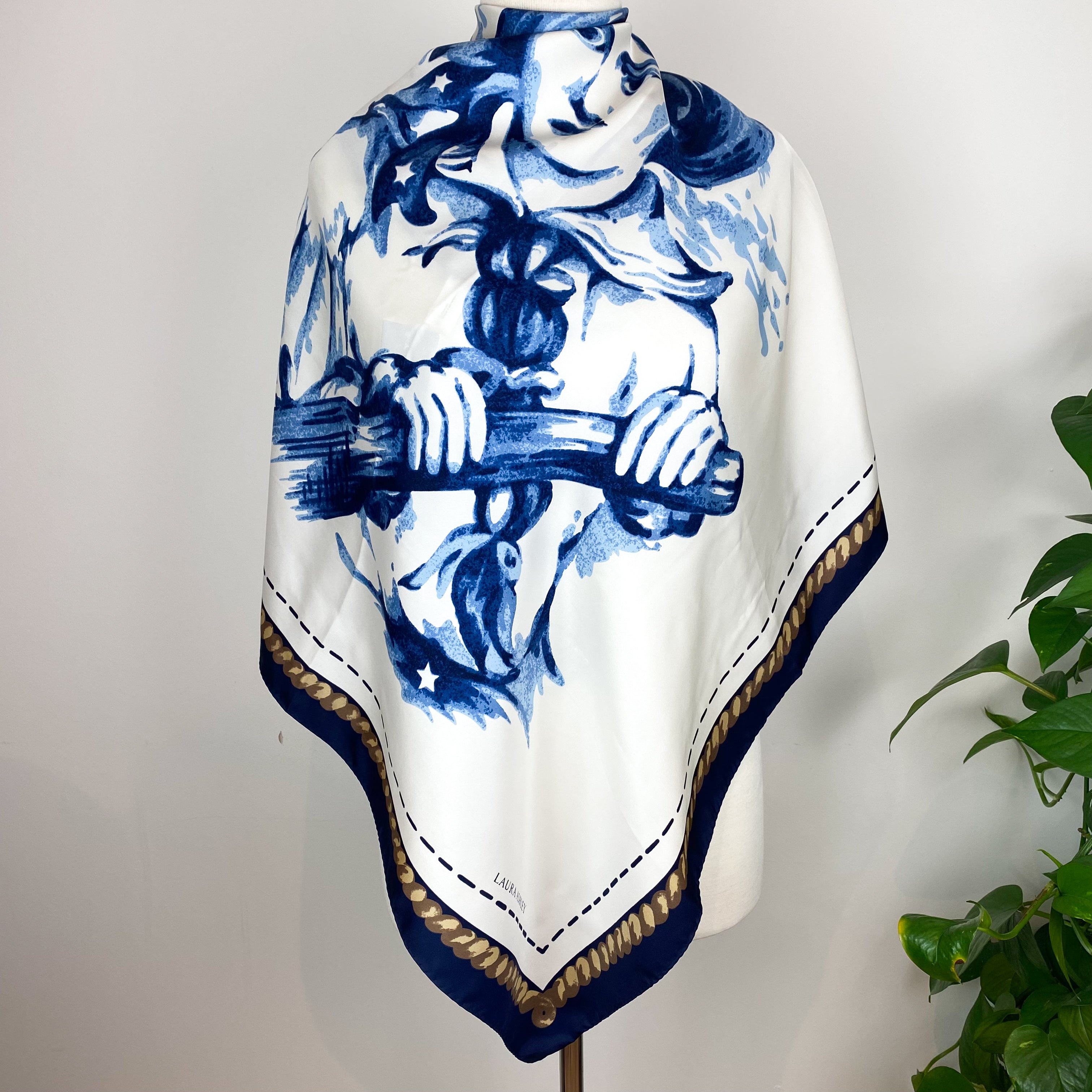 Laura Ashley Lady Sailor Silk Scarf