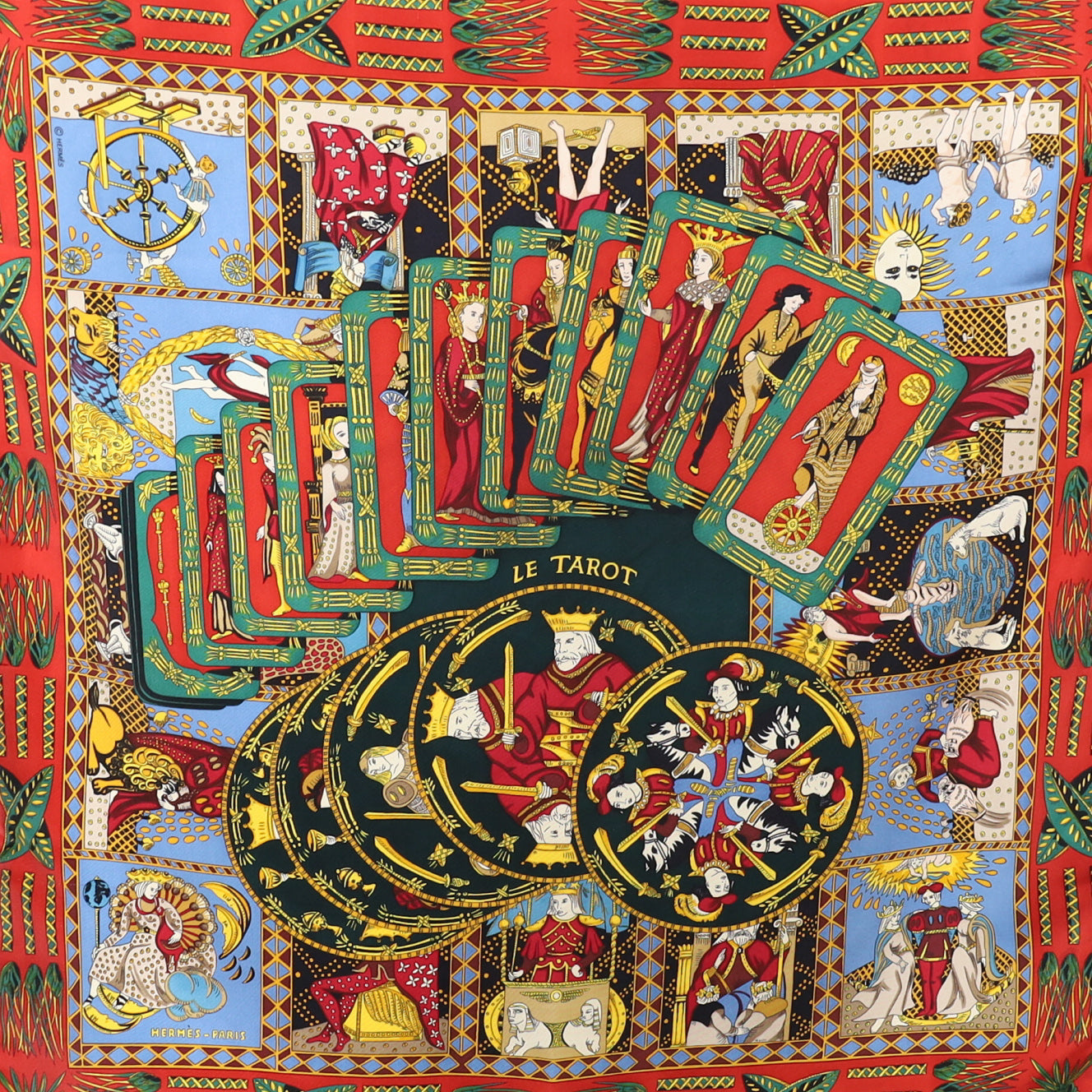 Hermès Le Tarot Silk Scarf