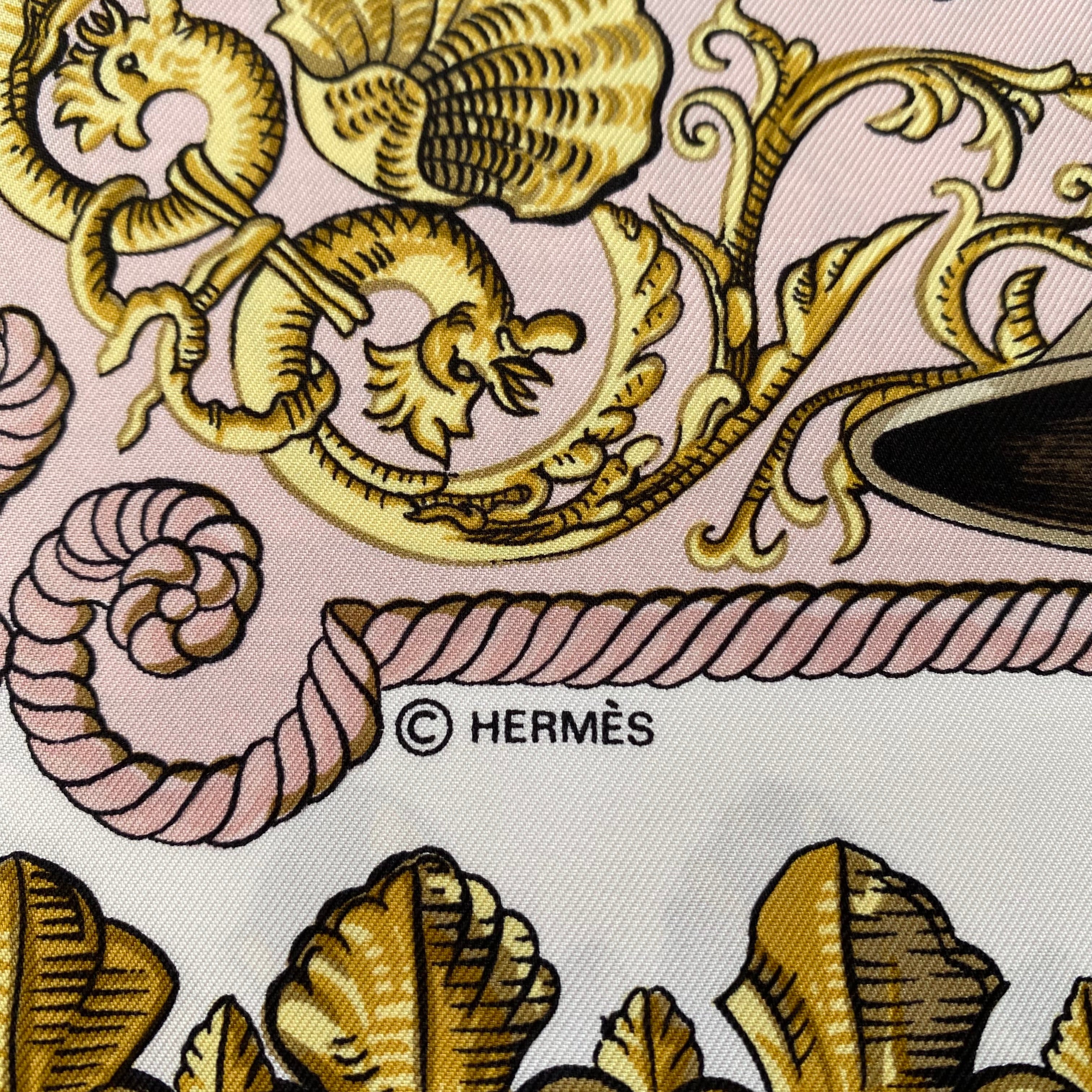 Pristine Hermès Lvdovicvs Magnvs Silk Scarf Quite Rare