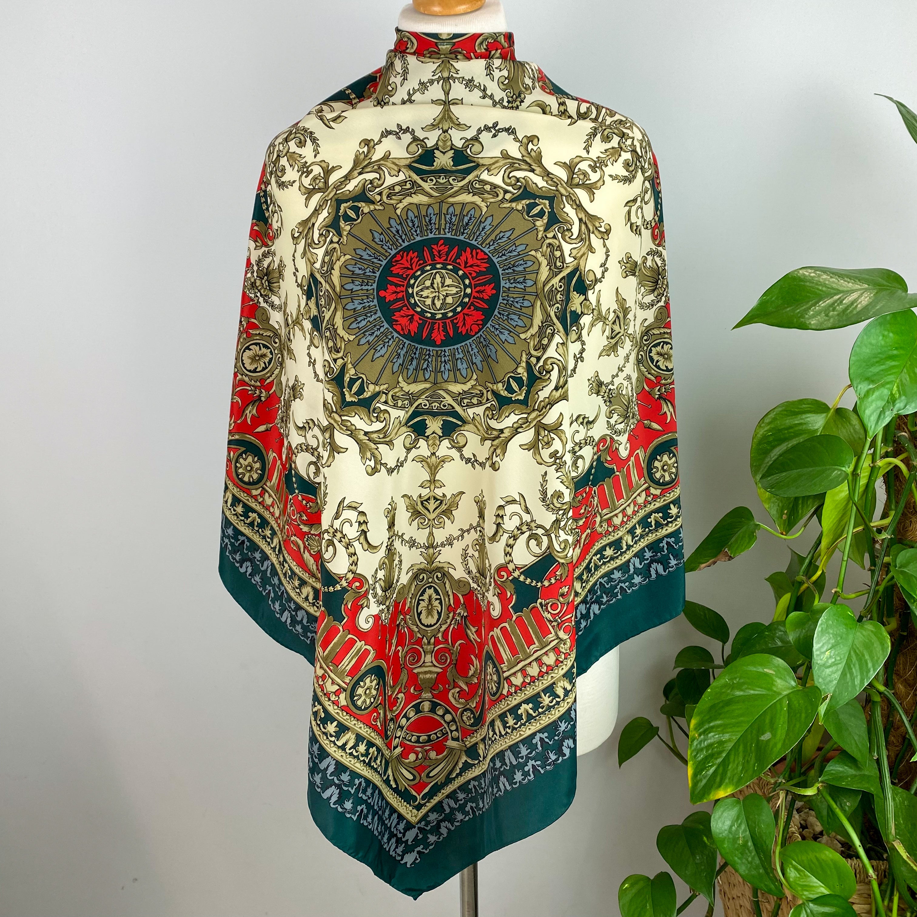 Baroque Pattern Silk Scarf