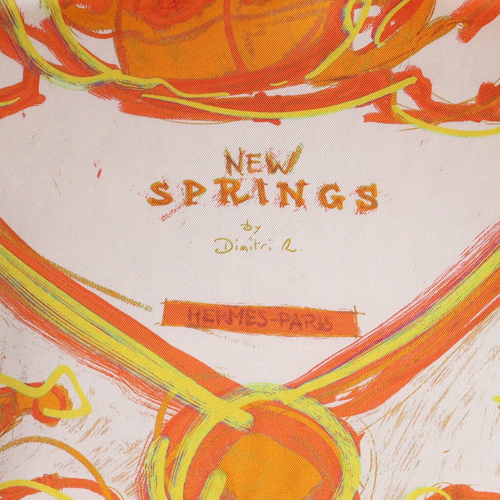Hermès New Springs Silk Scarf