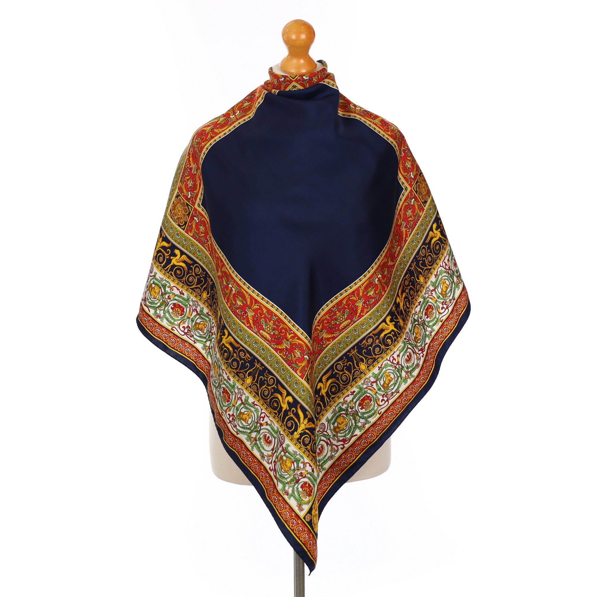 小物 porter classic TIMES SQUARE SILK STOLE Past Times Ornate Silk Scarf