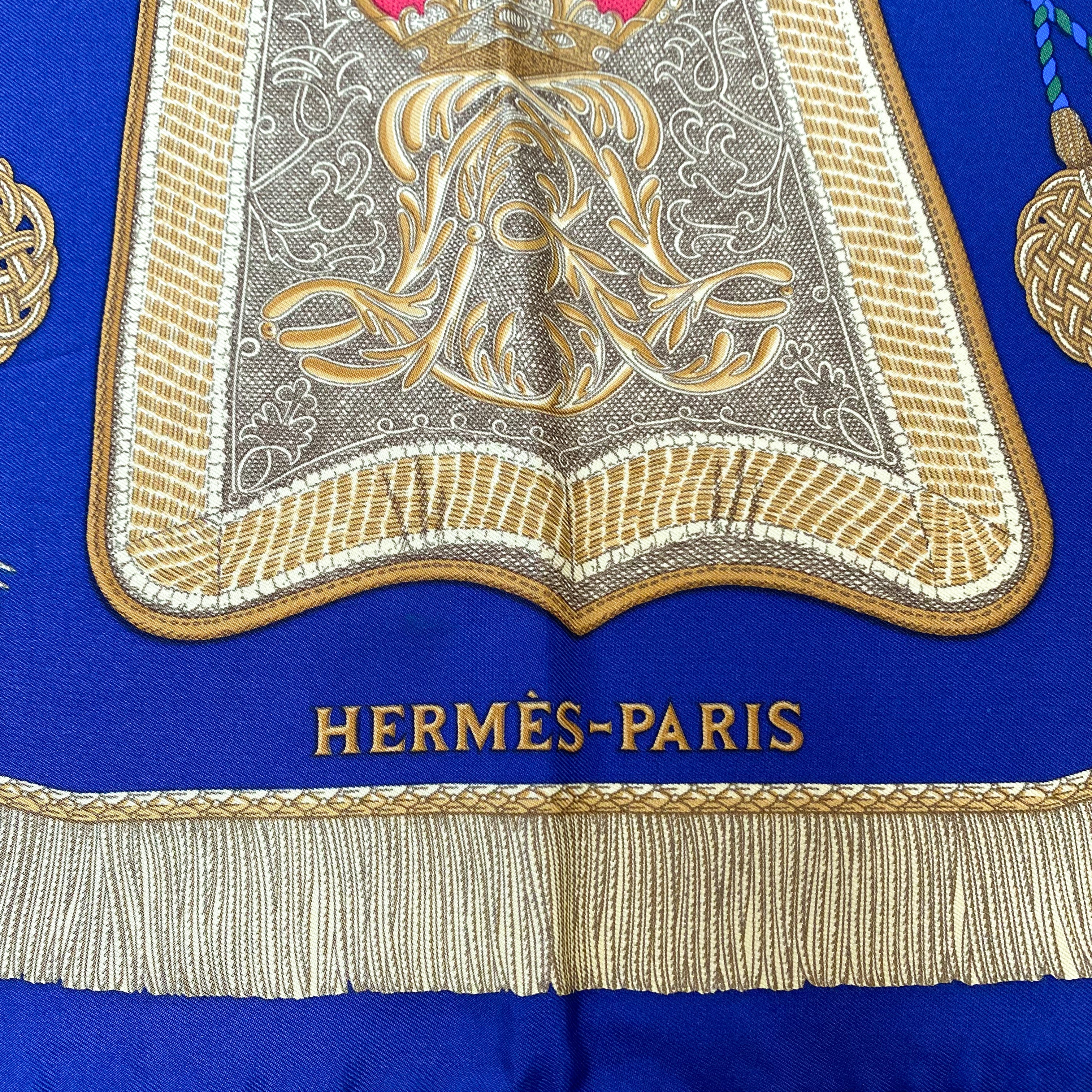 Boxed Hermès Poste Et Cavalerie Silk Scarf