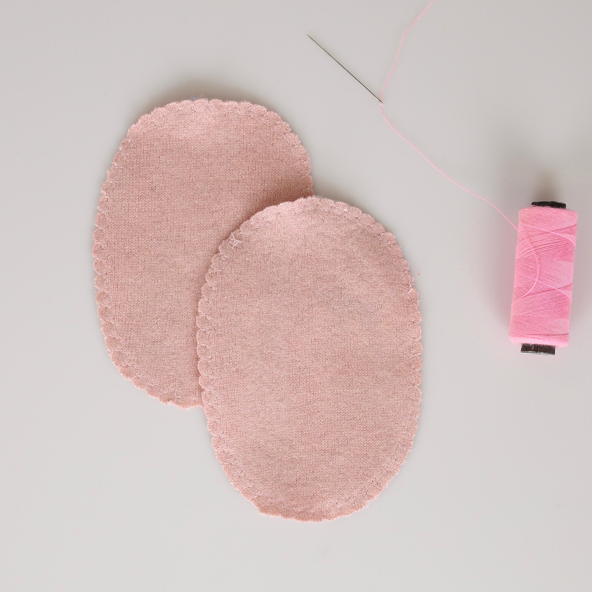 Small oyster Pink Elbow Patches