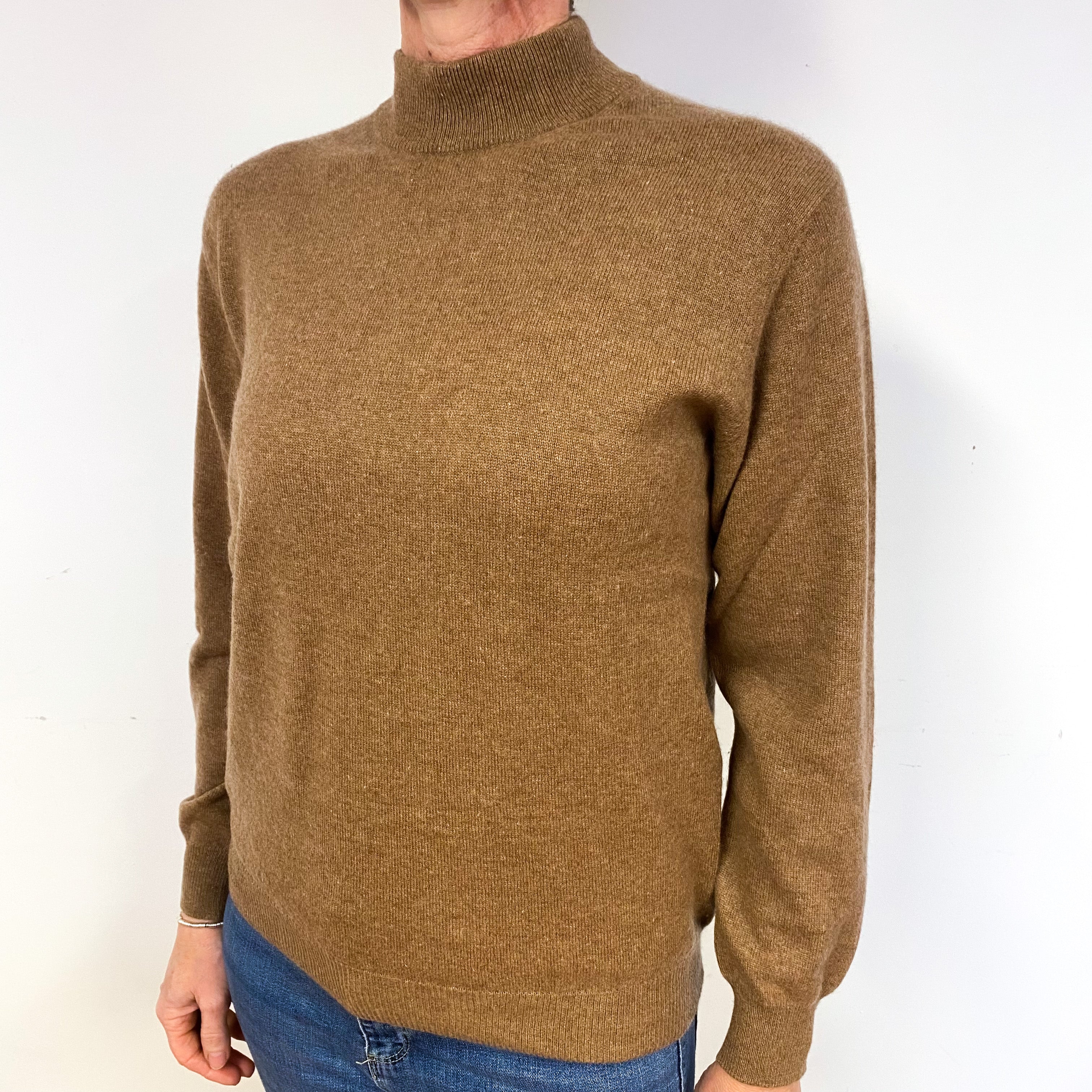 Butterscotch Cashmere Turtle Neck Jumper Medium
