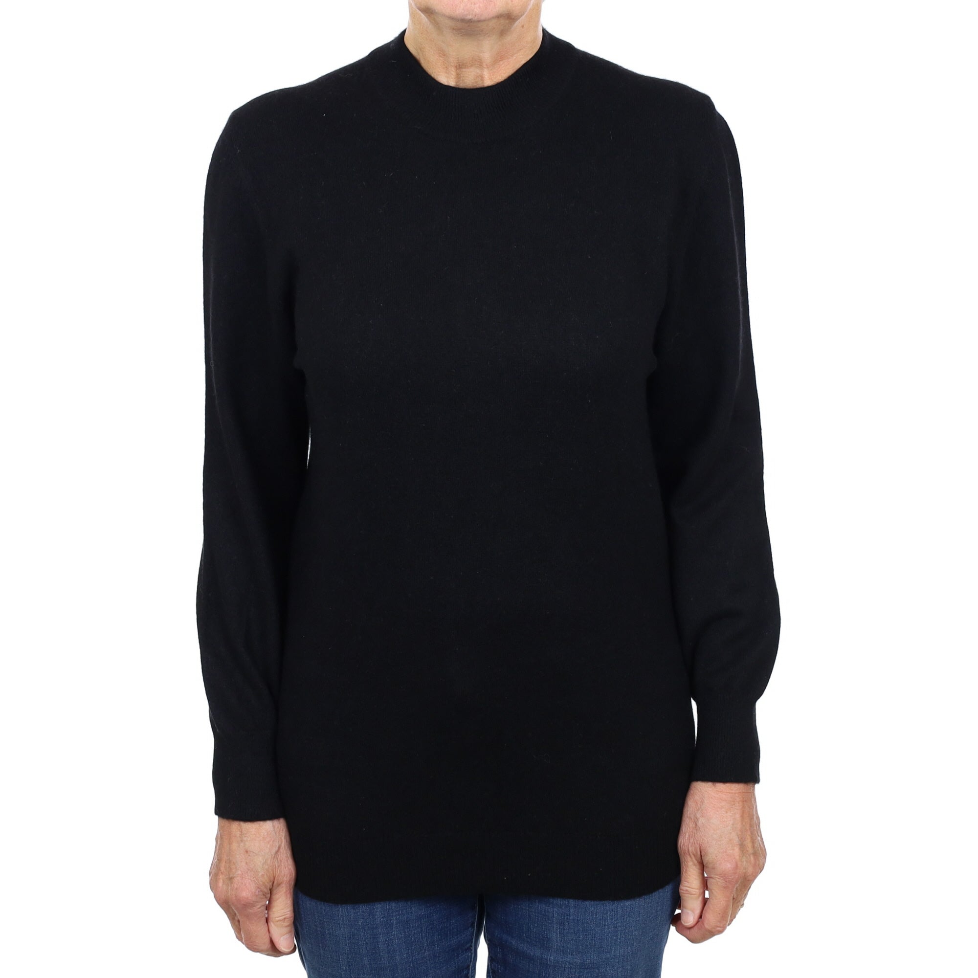 Black Cashmere Turtle Neck Jumper Medium