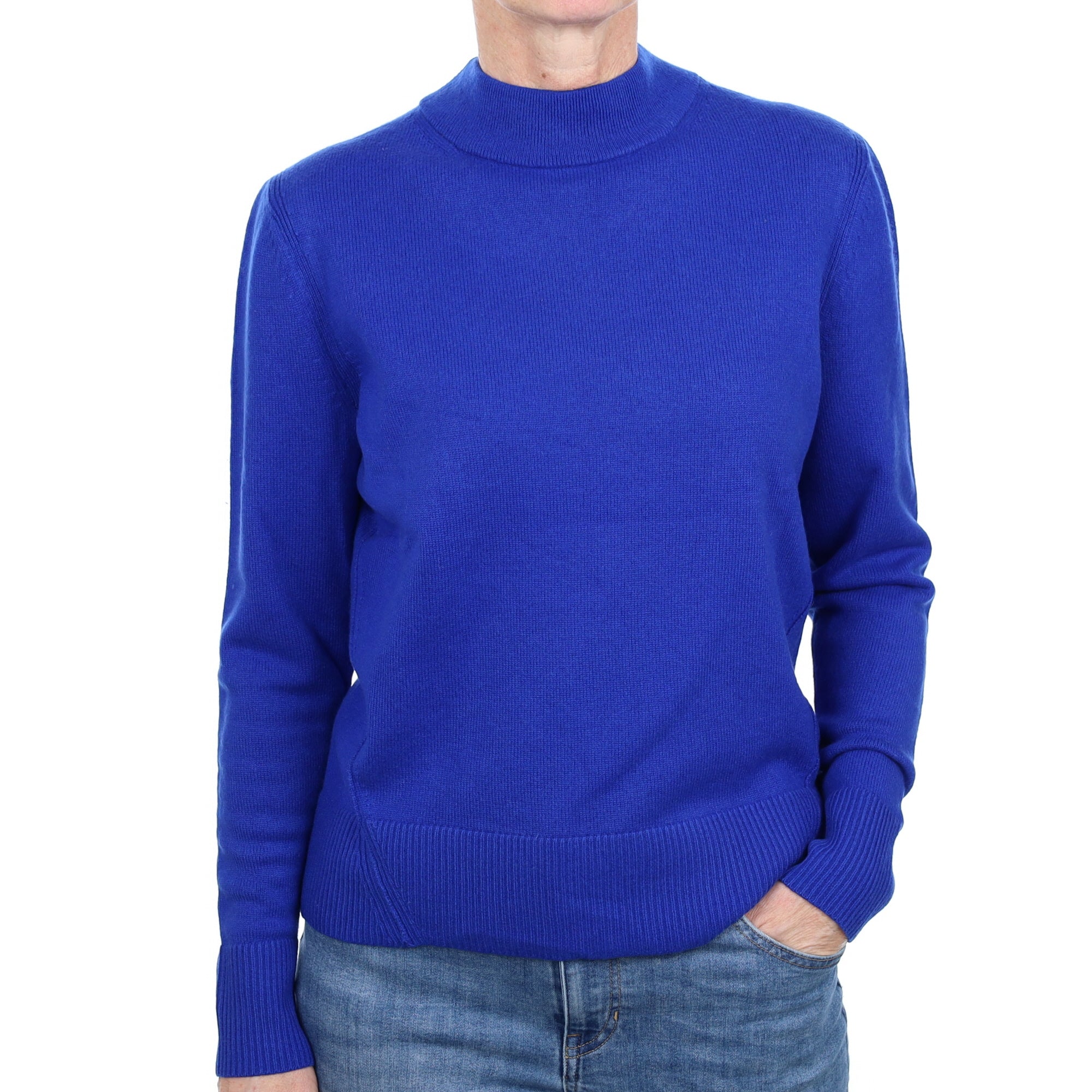 & Other Stories Royal Blue Cashmere Turtle Neck Jumper Small