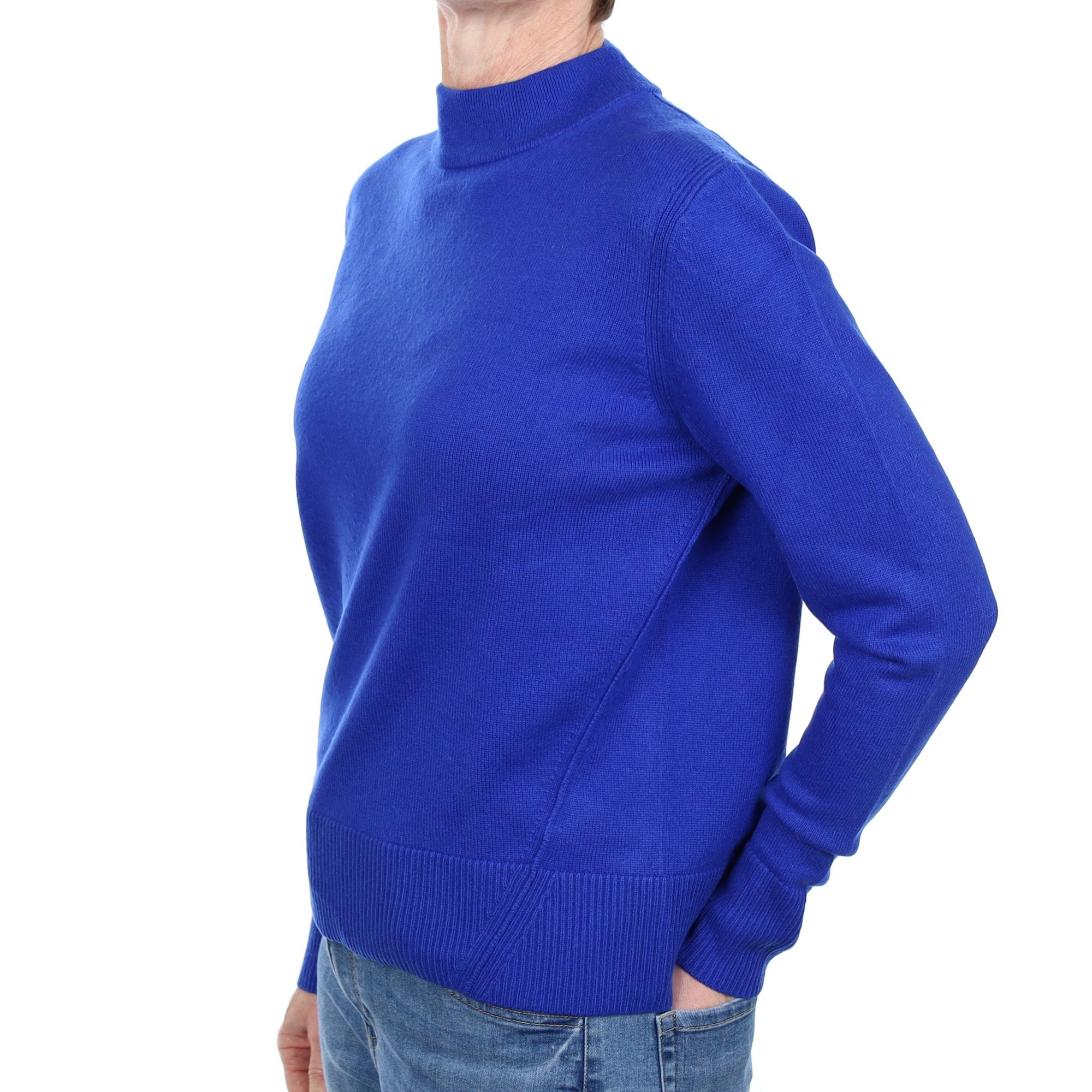& Other Stories Royal Blue Cashmere Turtle Neck Jumper Small