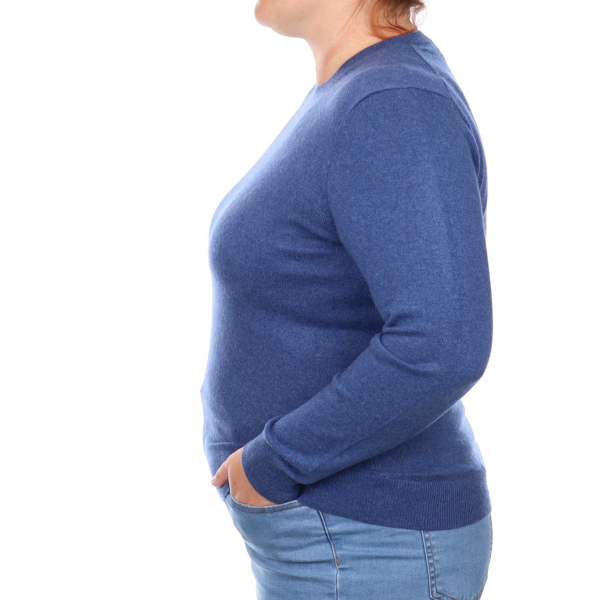Navel Blue Cashmere Crew Neck Jumper Large