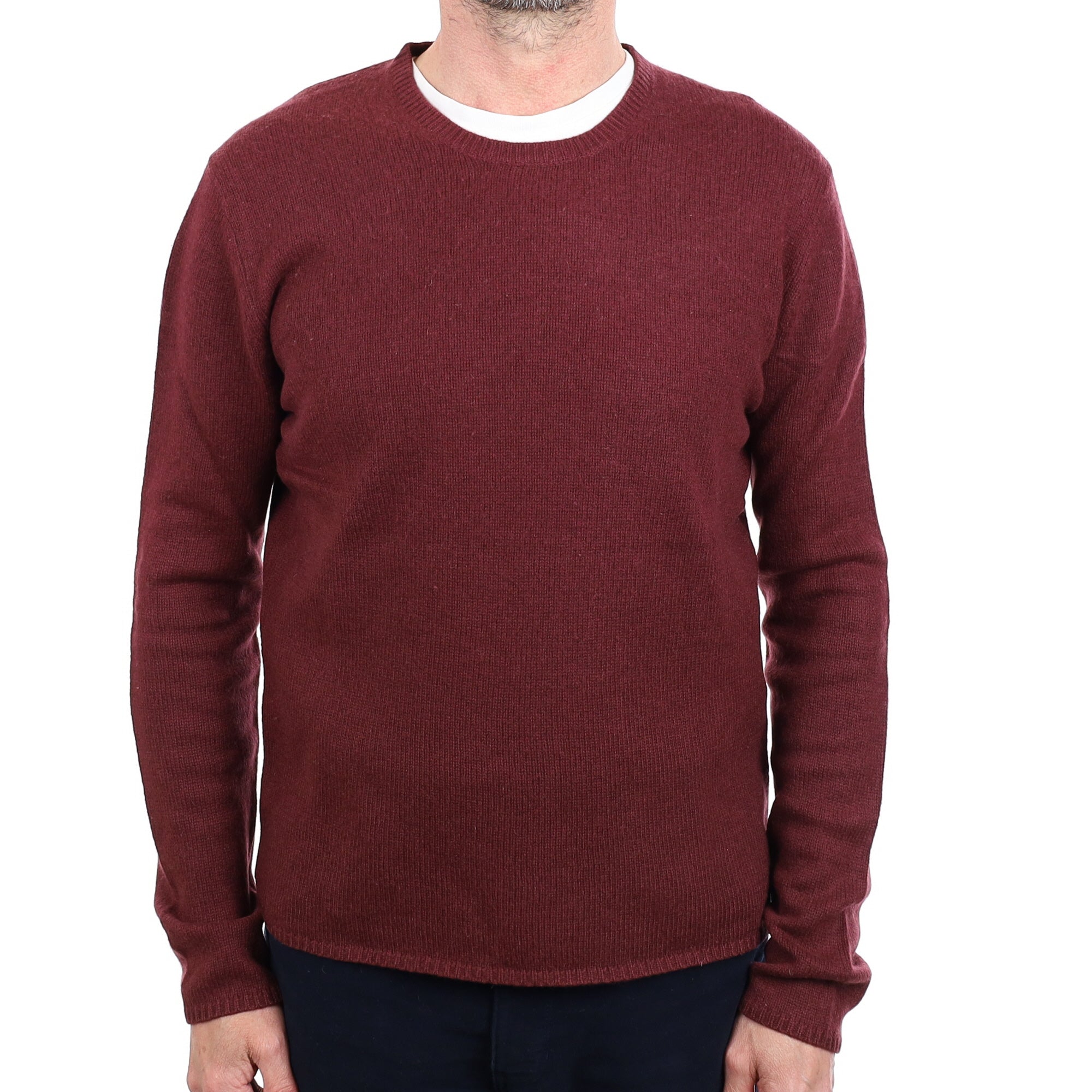 Men's Cos Mulberry Purple Cashmere Crew Neck Jumper Small
