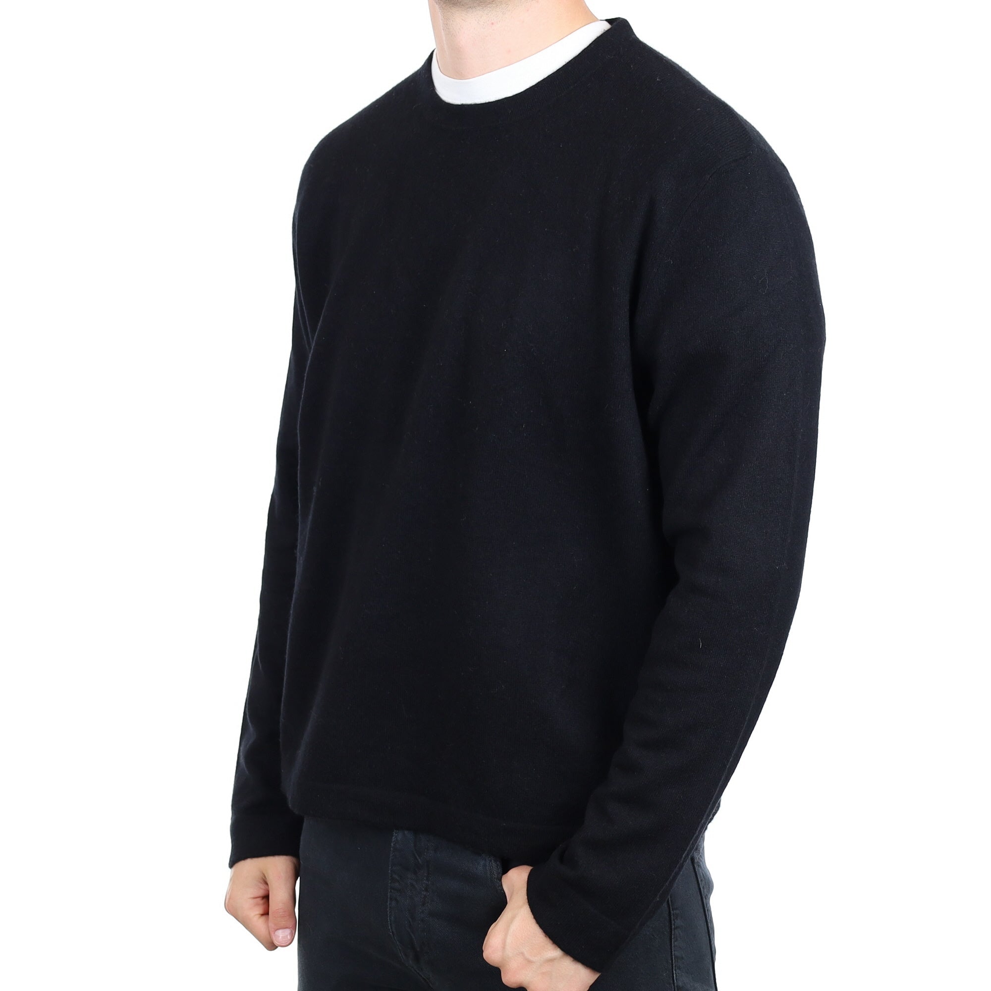 Men's Ralph Lauren Black Cashmere Crew Neck Jumper XXL