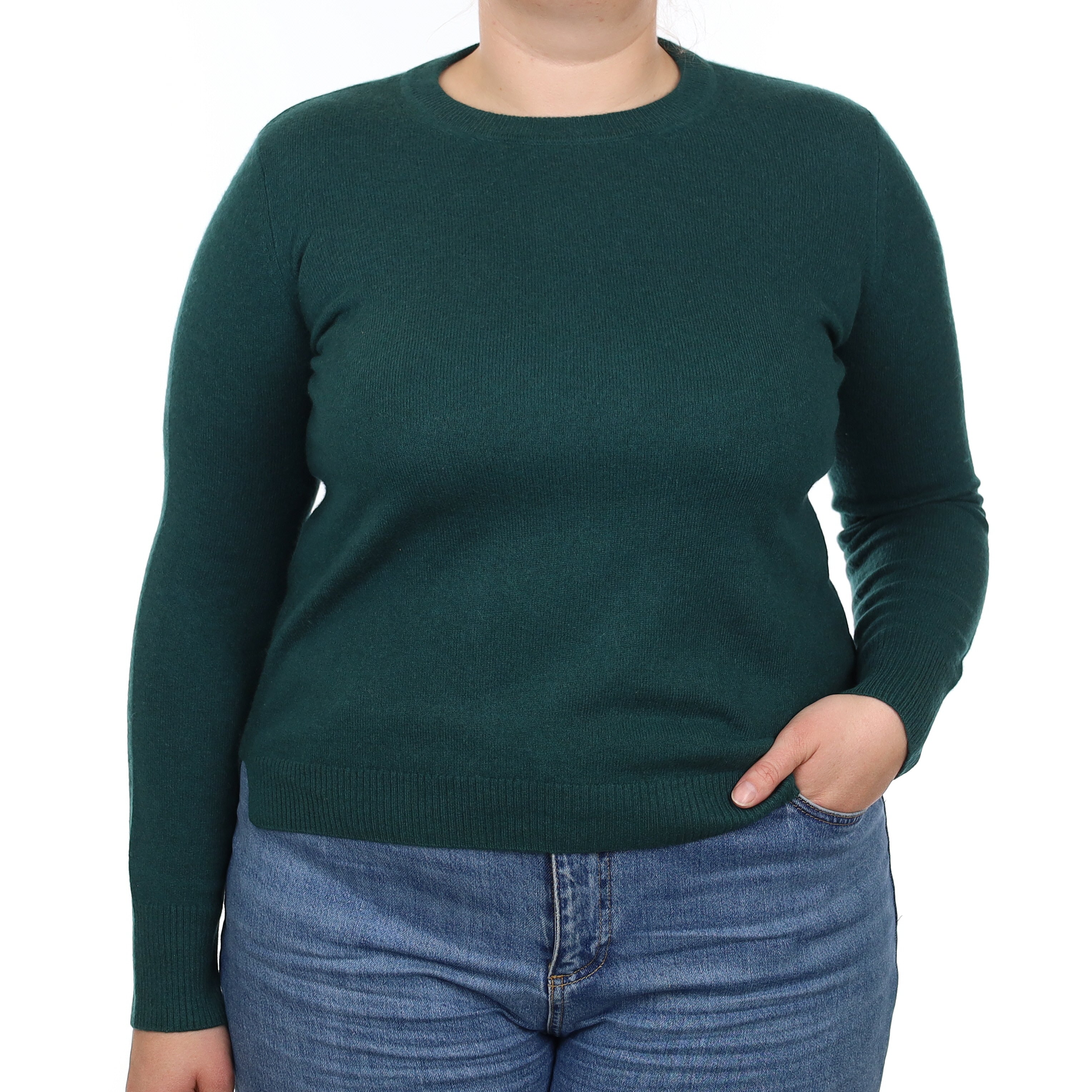 Racing Green Cashmere Crew Neck Jumper Large