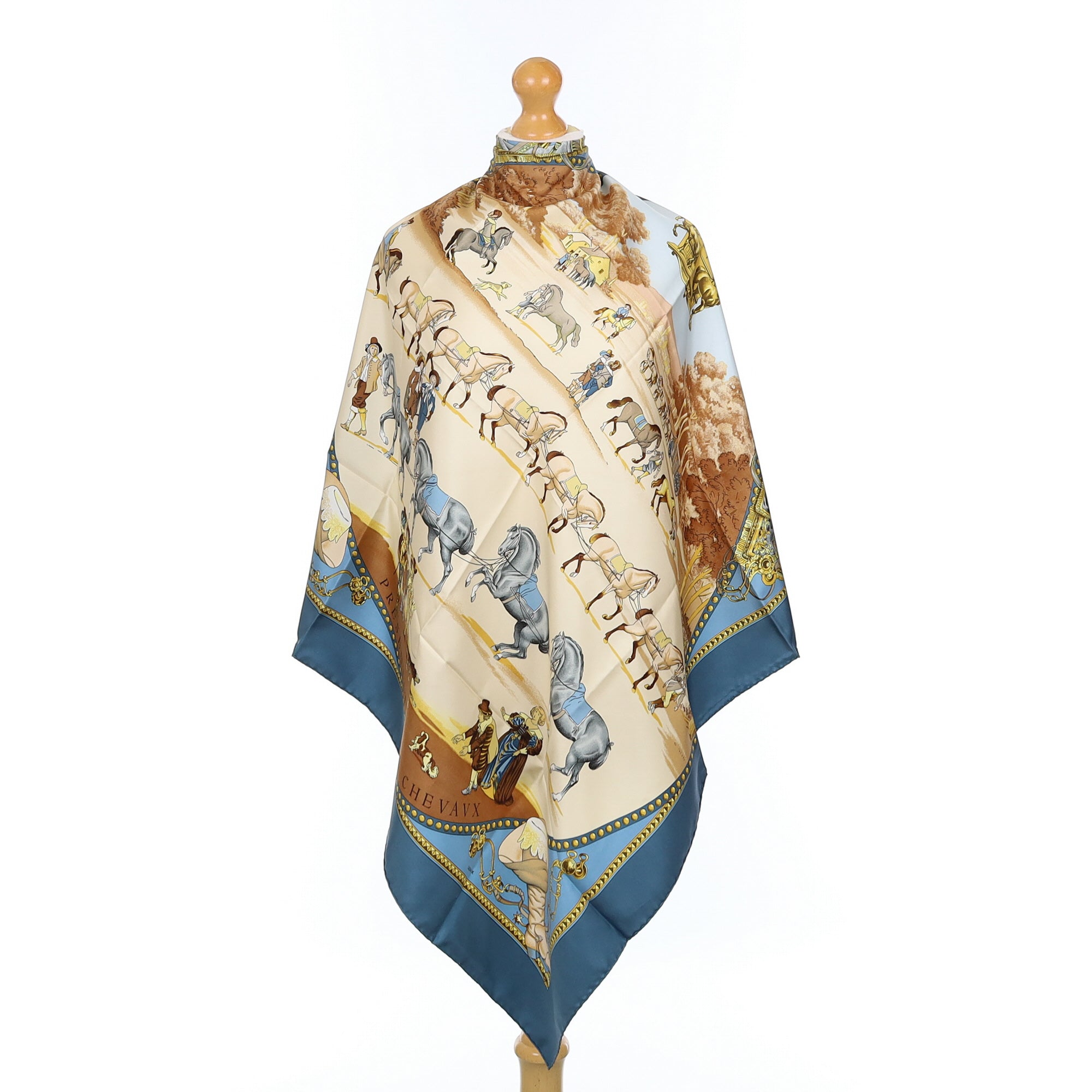 Pristine Boxed Hermès Presentation de Chevaux Silk Scarf