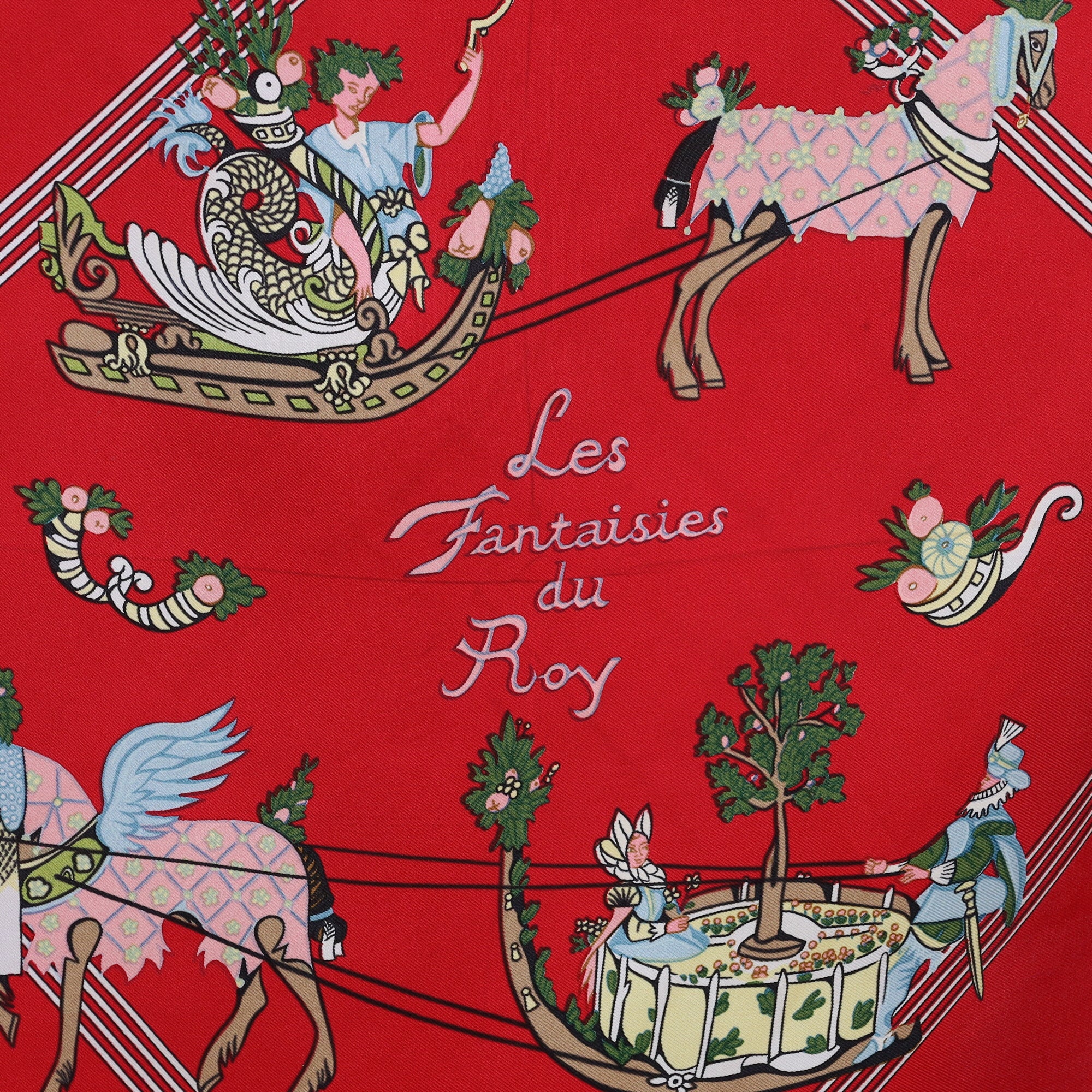 Hermès Les Fantaisies du Roy Silk Scarf