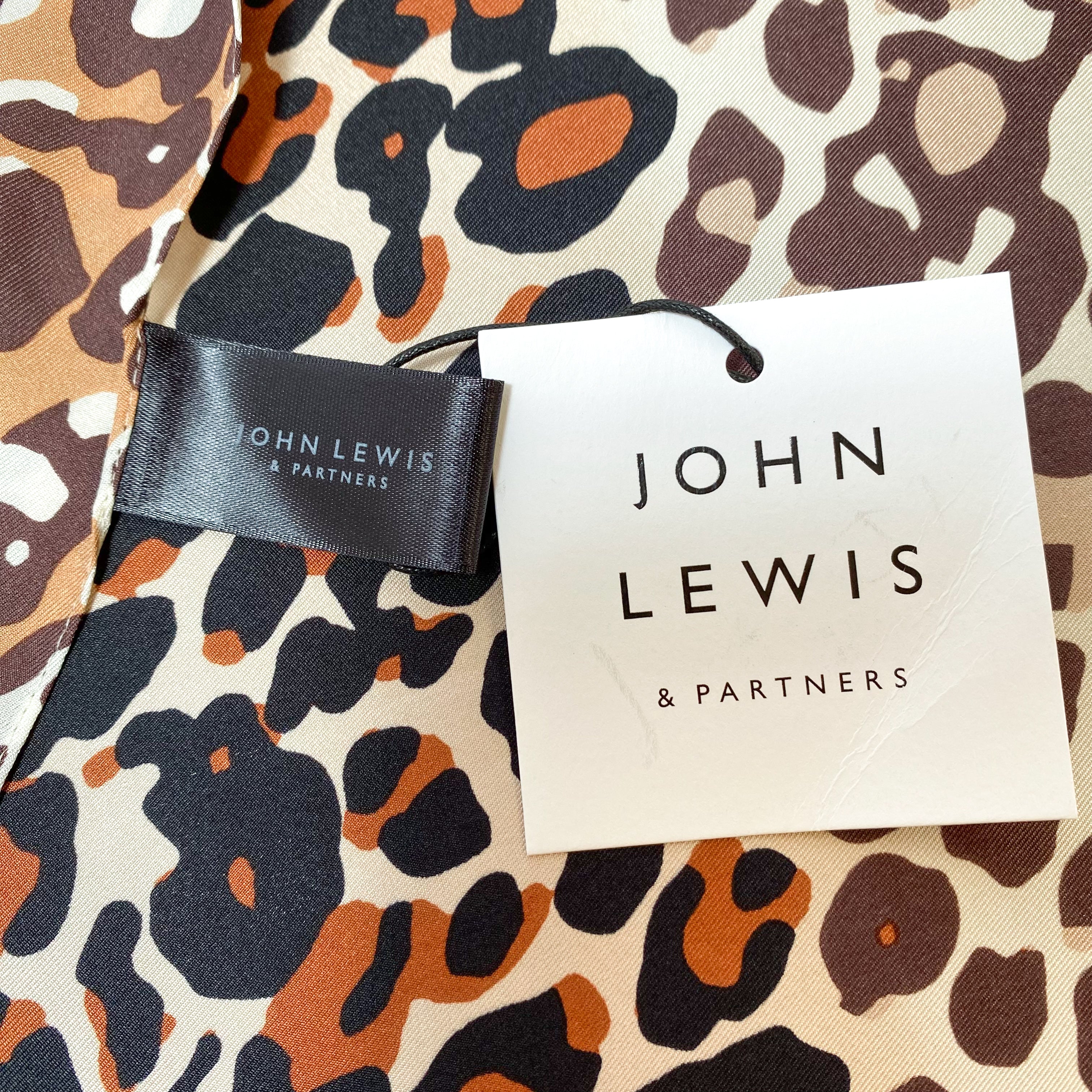 Animal Print John Lewis Silk Scarf