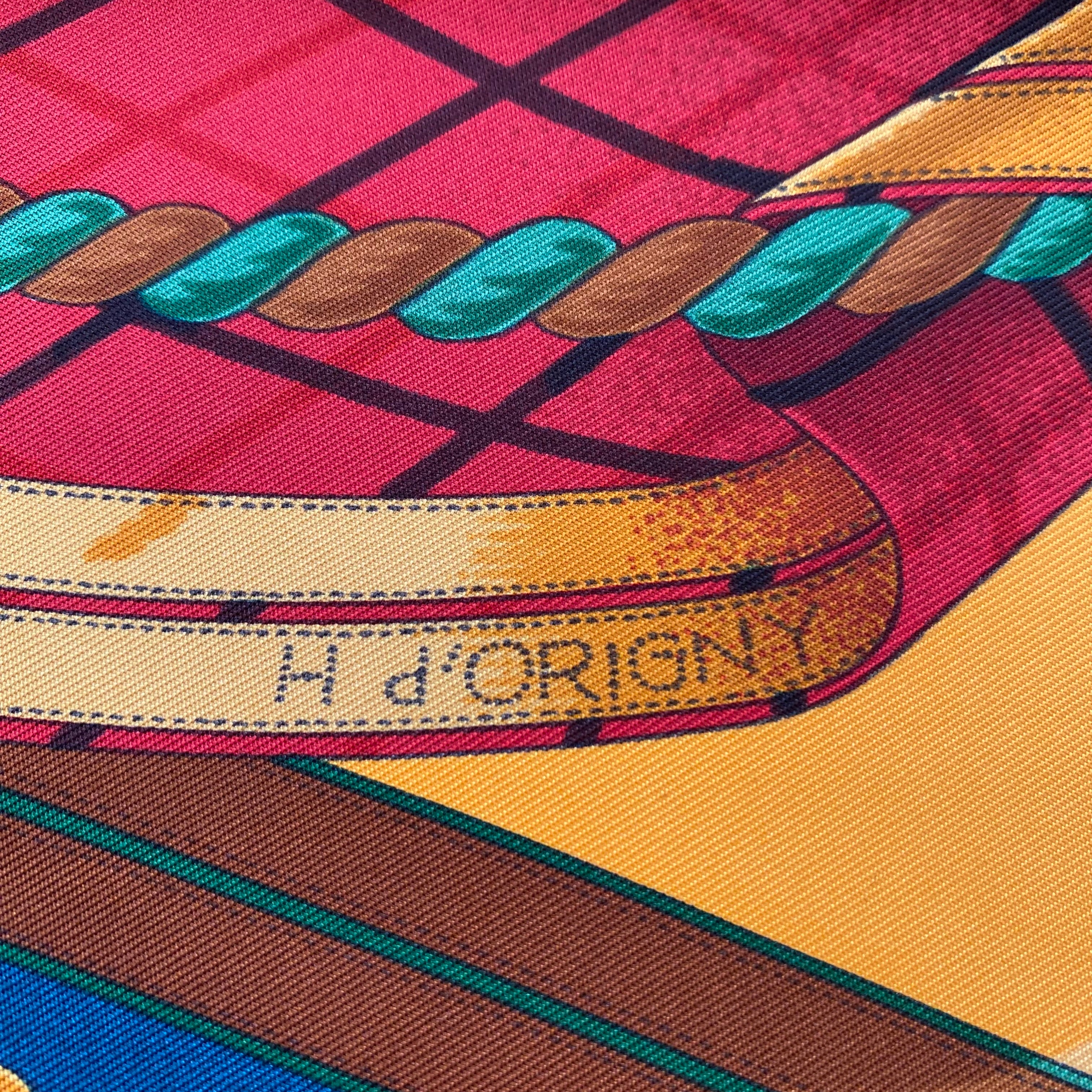 Pristine Hermès Grande Tenue Silk Scarf