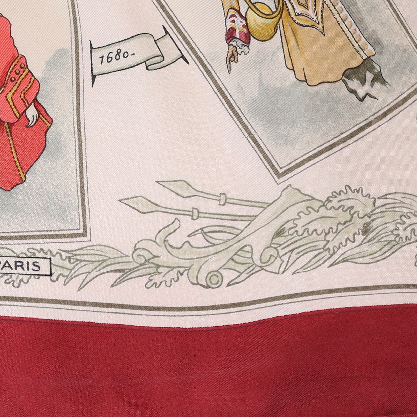 Rare Hermès La Tenue de Vénerie Silk Scarf